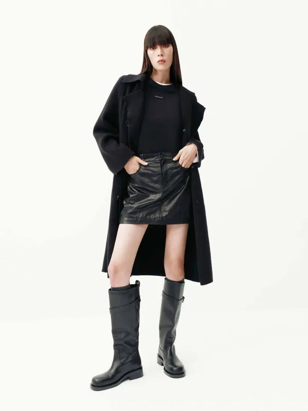 Wool Blend Long Cardigan sold by Mo&Co