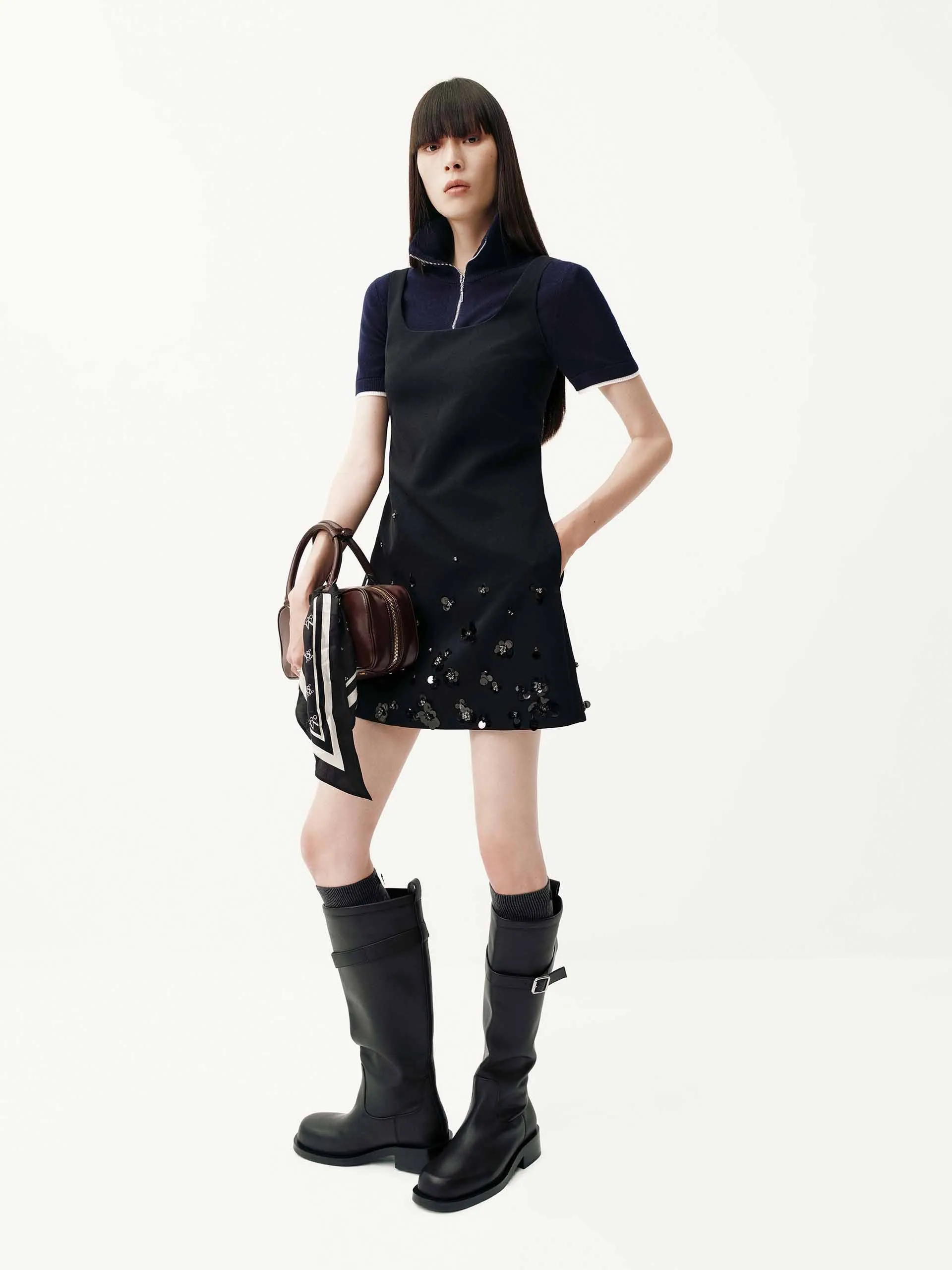 Sequin Hem Sleeveless Dress sold by Mo&Co product image thumbnail 2