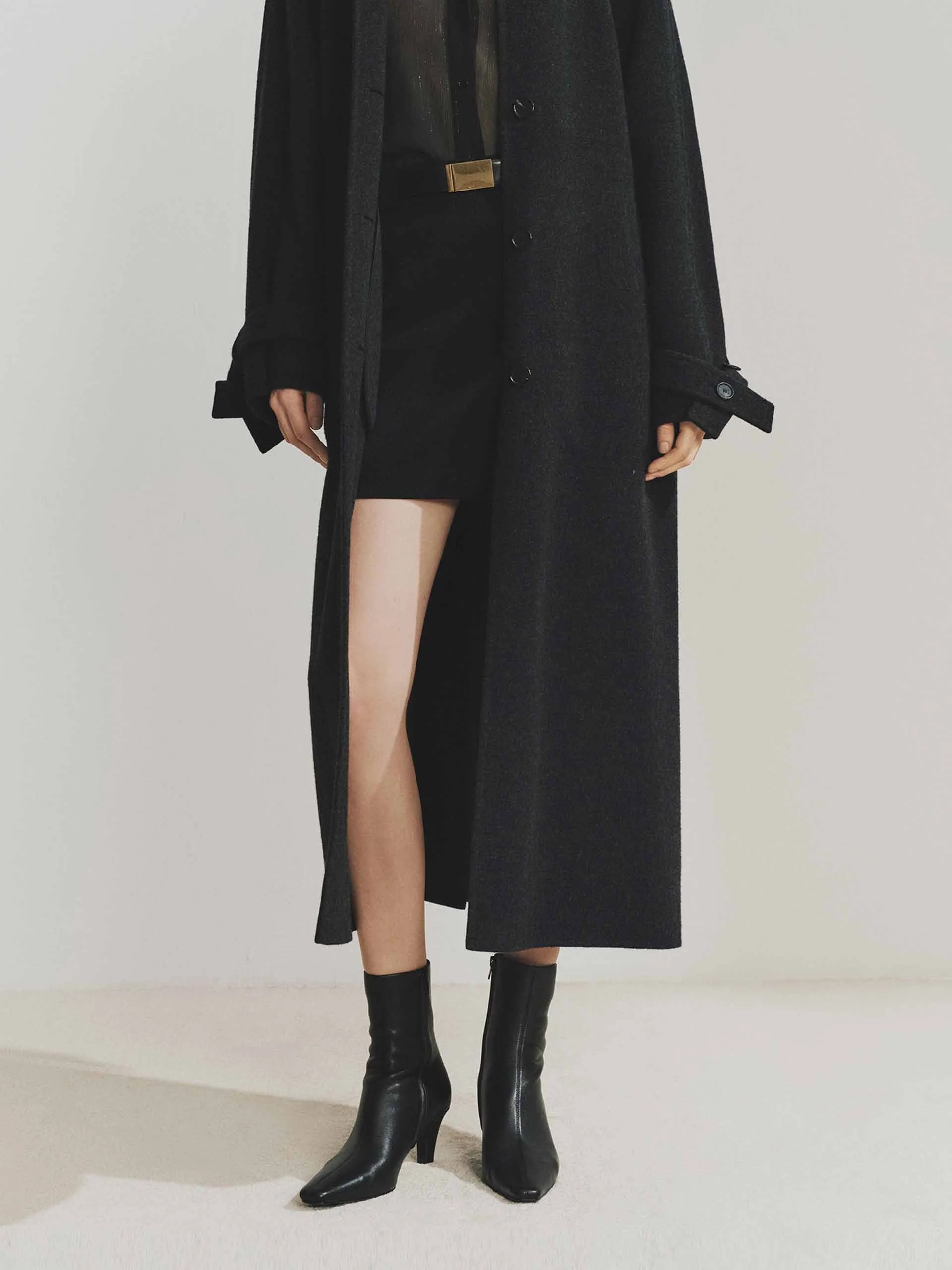 Lurex Detail Mini Skirt sold by Mo&Co