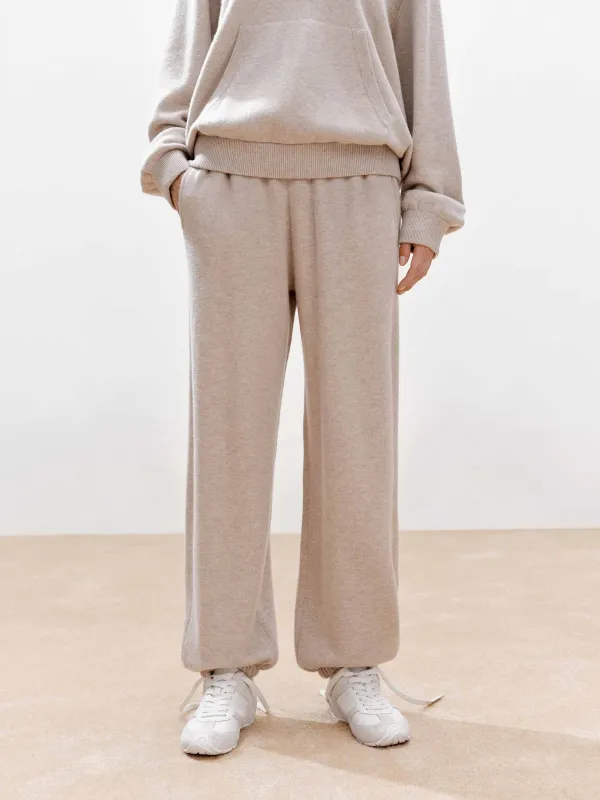 Elasticated Hem Wool Trousers sold by Mo&Co