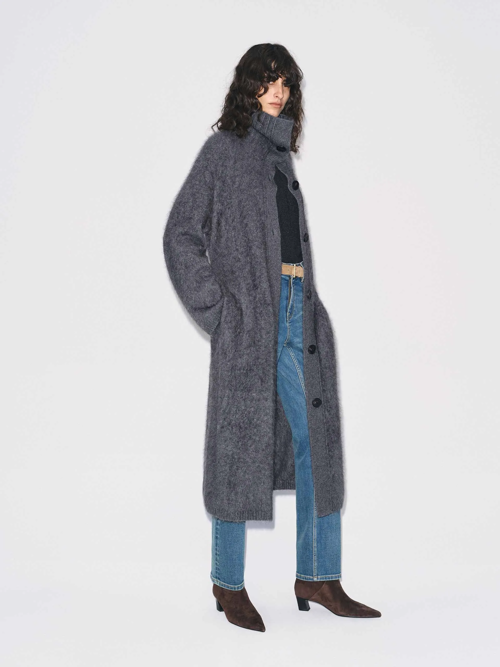 With Belt Long Cardigan sold by Mo&Co product image thumbnail 2