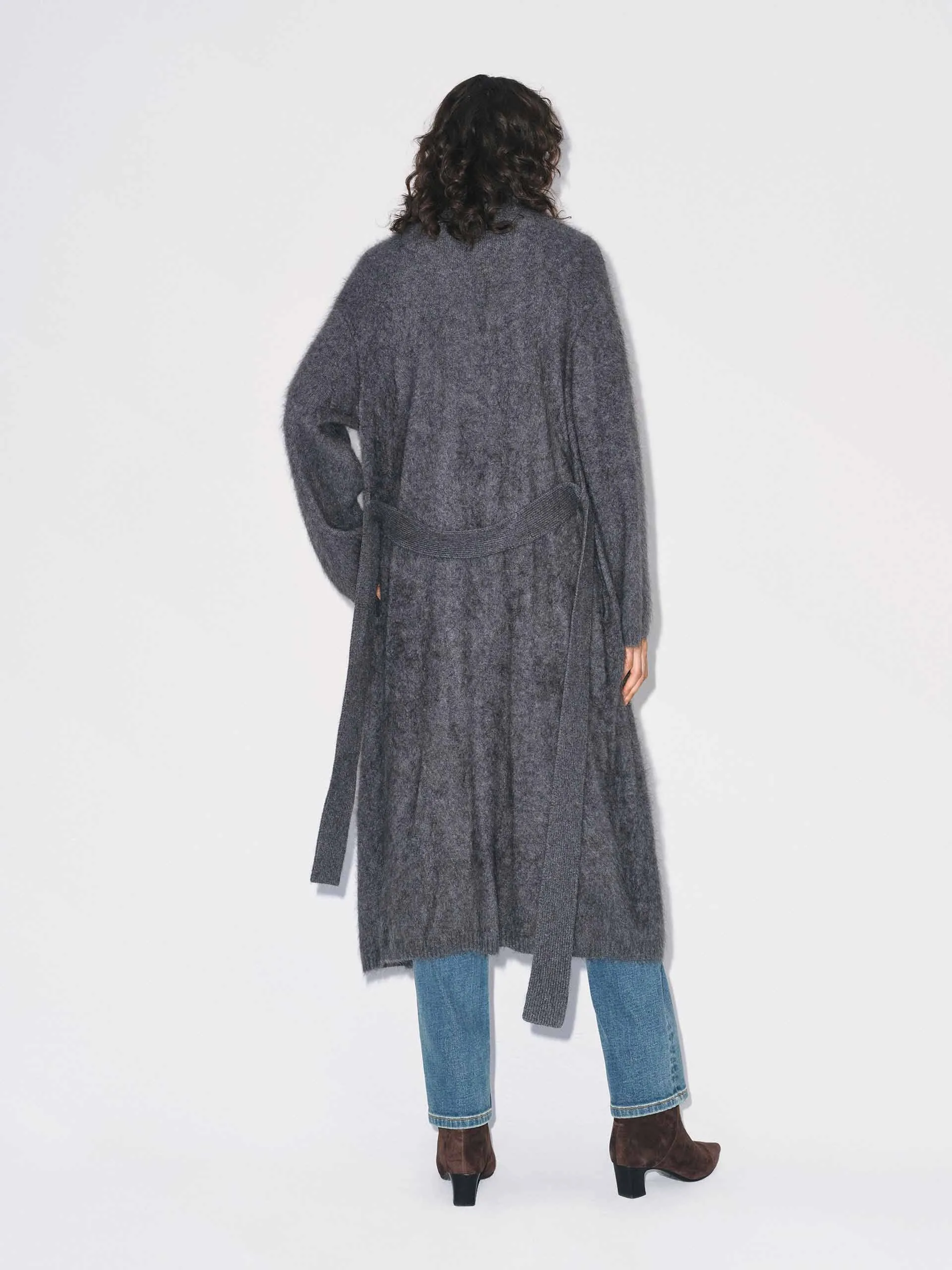 With Belt Long Cardigan sold by Mo&Co product image thumbnail 3