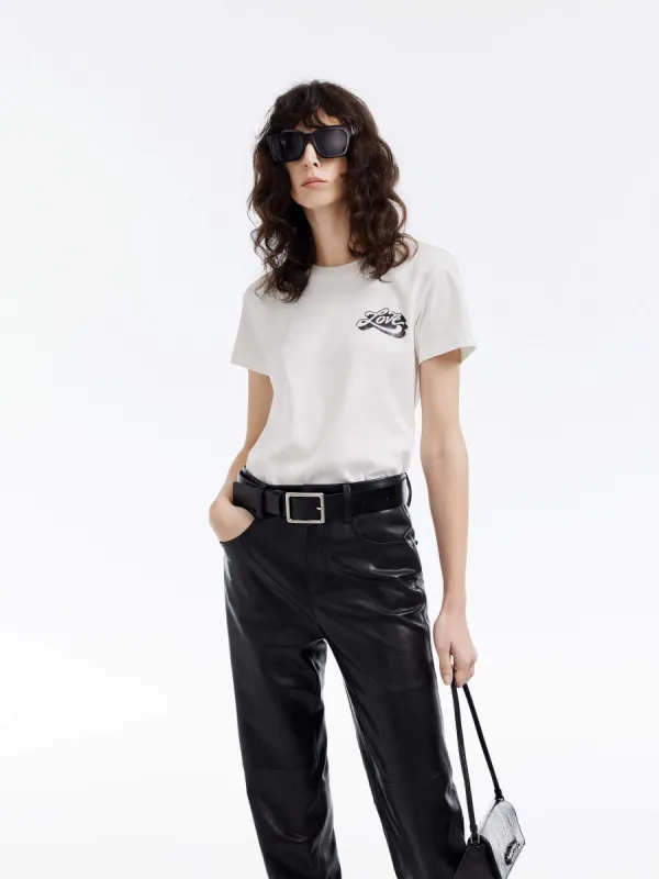 Cotton Love Print T-shirt sold by Mo&Co