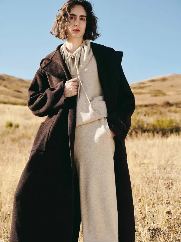 Naval Collar Belted Overcoat sold by Mo&Co