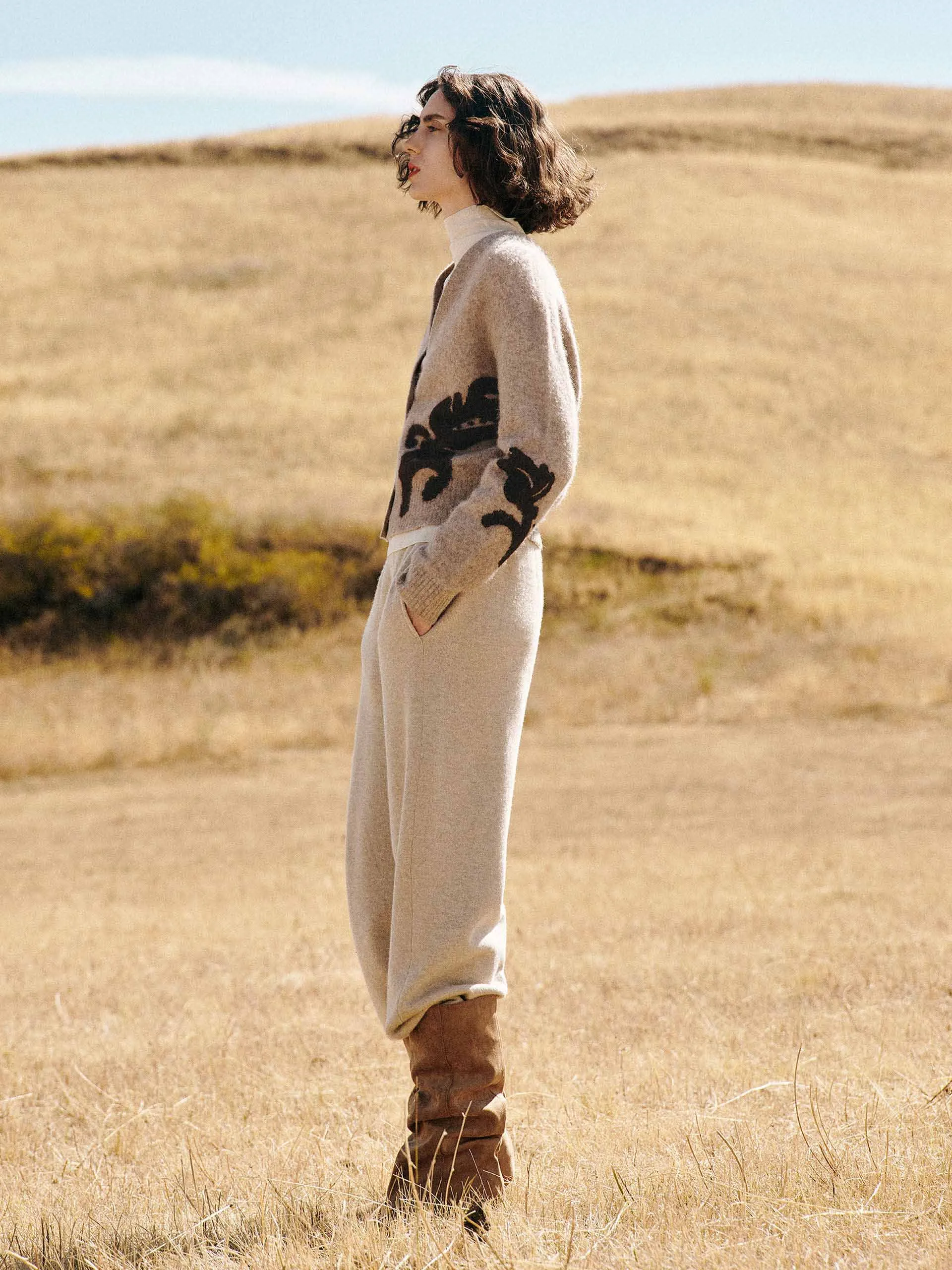 V-neck Cropped Cardigan sold by Mo&Co product image thumbnail 2