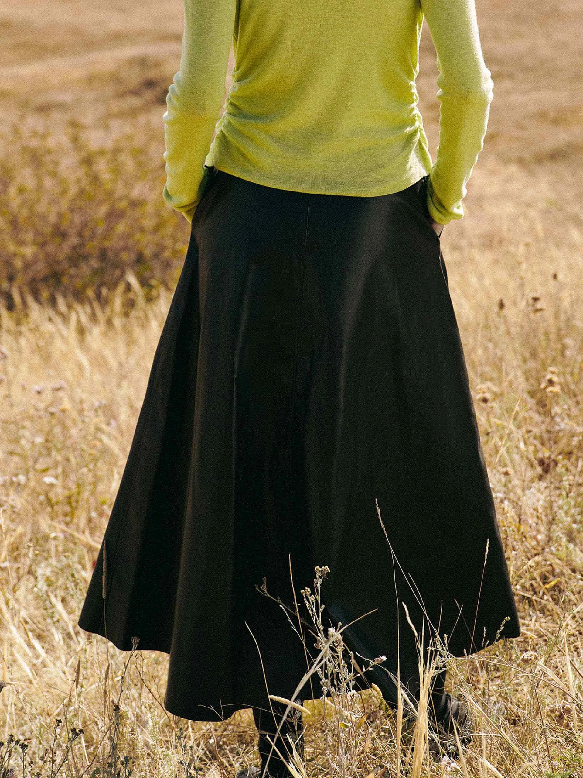 A-line PU Leather Skirt sold by Mo&Co product image thumbnail 3