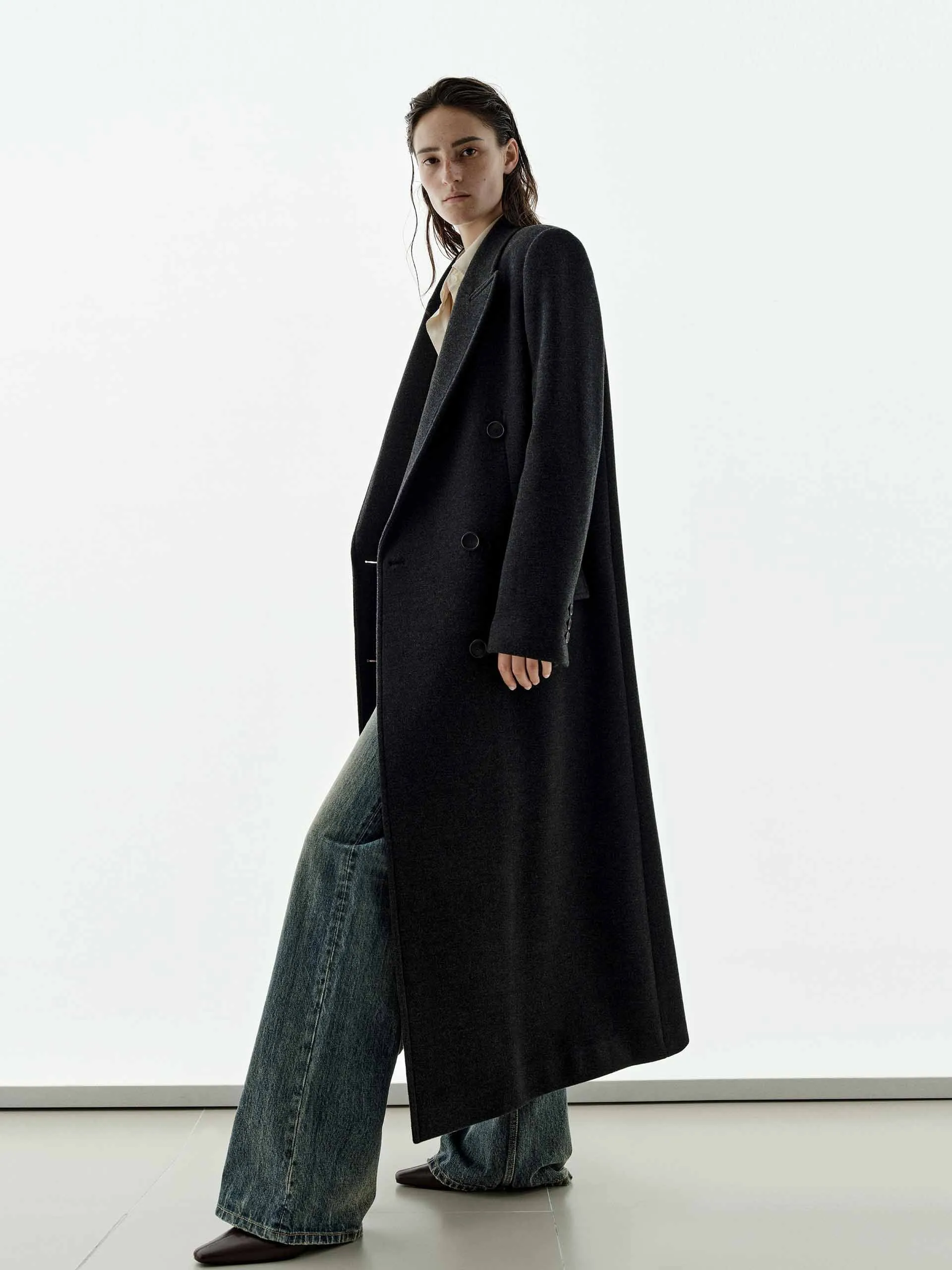 Wool Cashmere Long Overcoat sold by Mo&Co product image thumbnail 2