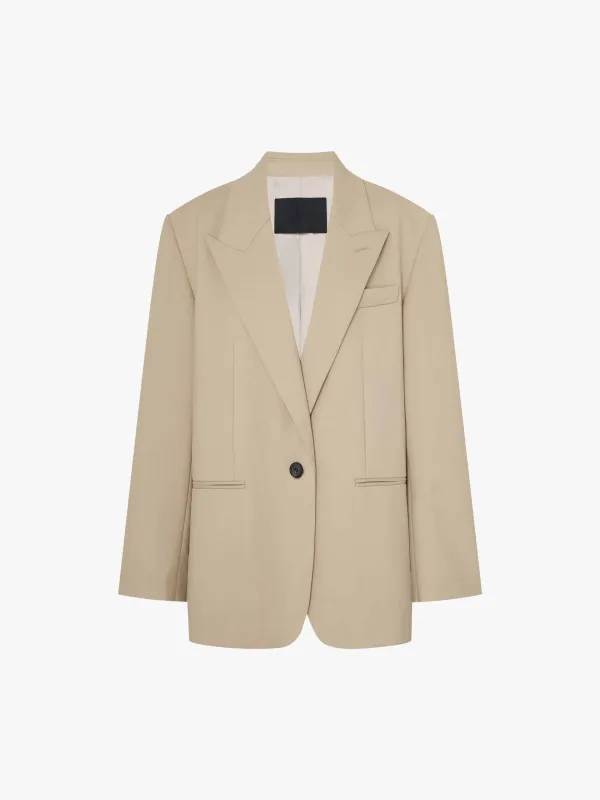 Peak Lapel Structured Blazer sold by Mo&Co