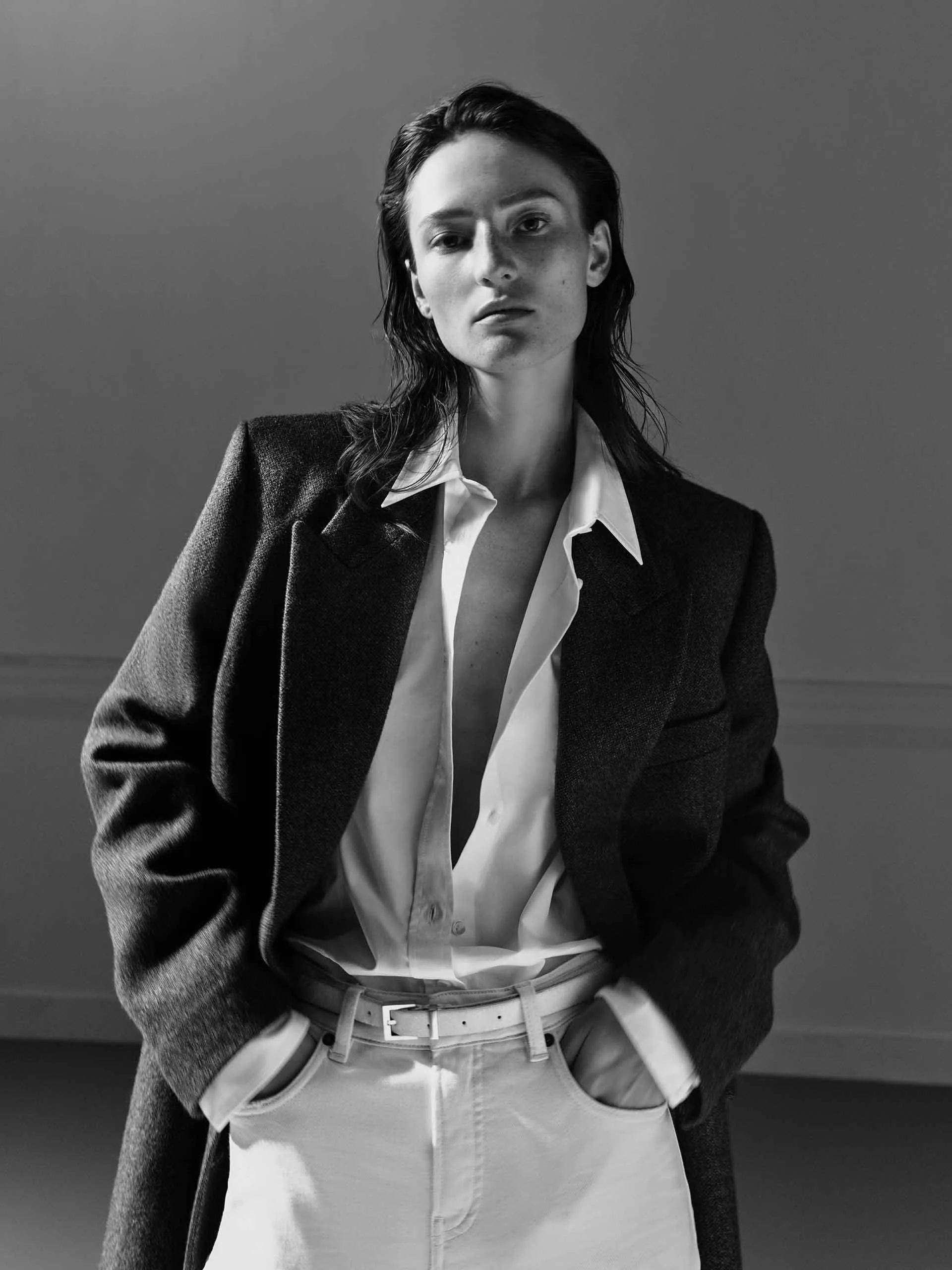 Long Wool Blazer Coat sold by Mo&Co product image thumbnail 3