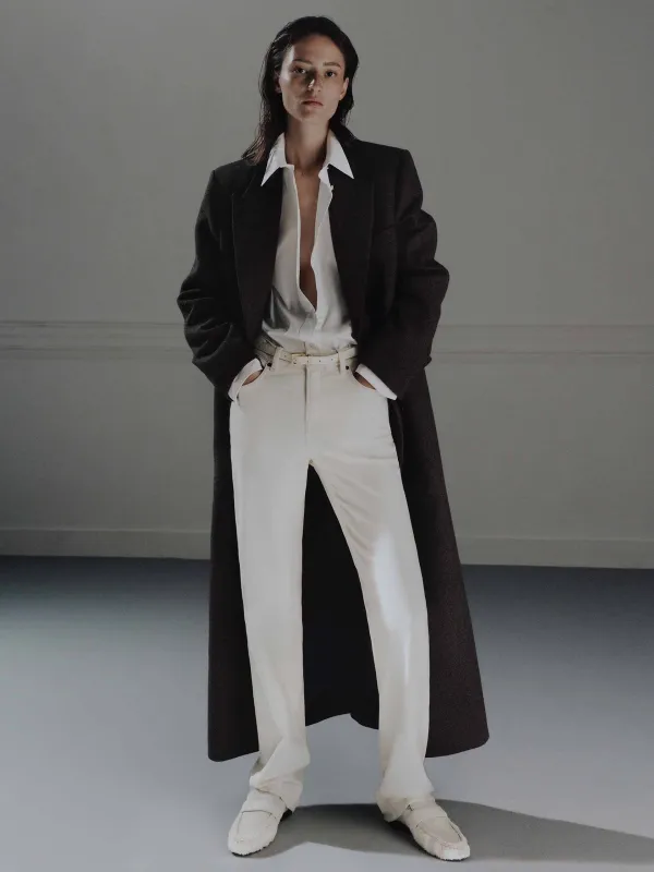 Long Wool Blazer Coat sold by Mo&Co