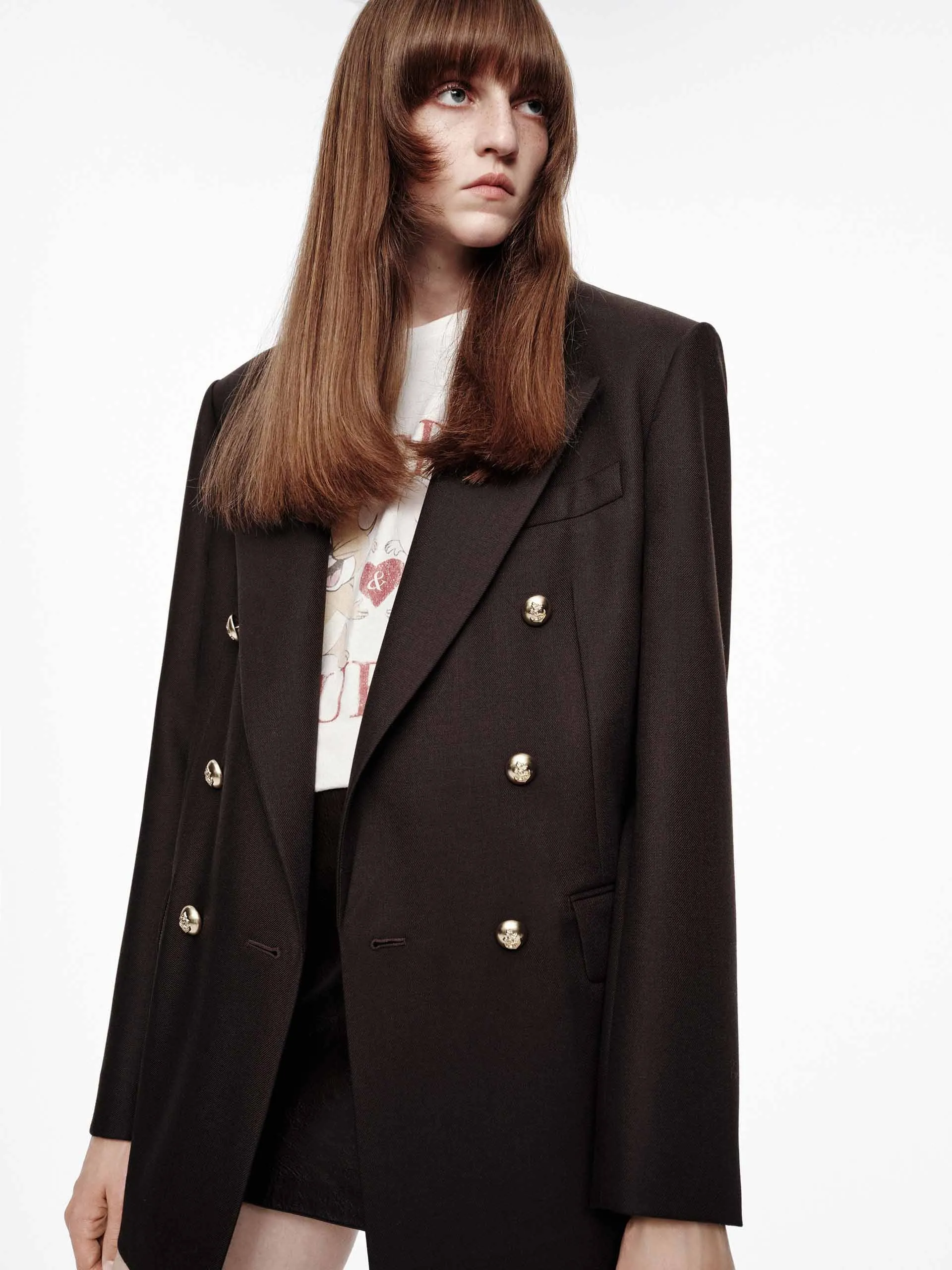 Metal Button Vintage Blazer sold by Mo&Co