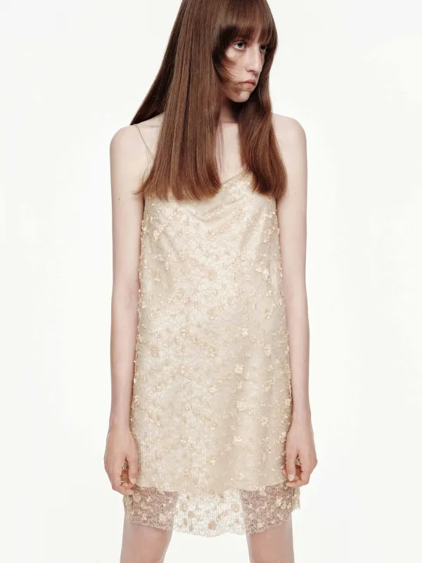 Sequin Detail Cami Dress sold by Mo&Co