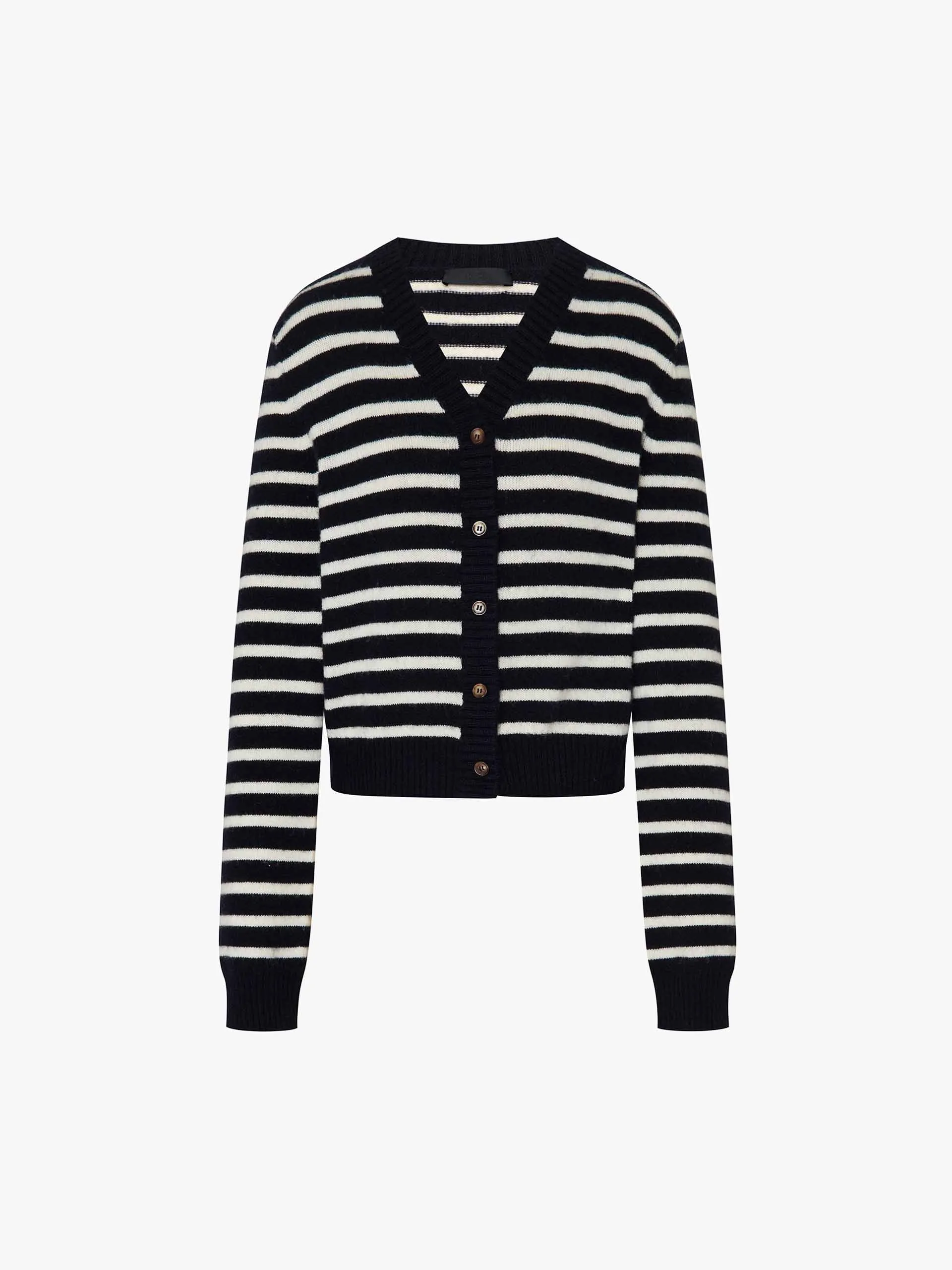 Wool Striped Knit Cardigan sold by Mo&Co product image thumbnail 5