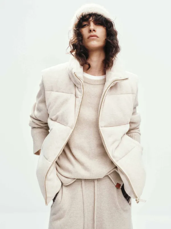 Cotton Sleeveless Down Jacket sold by Mo&Co