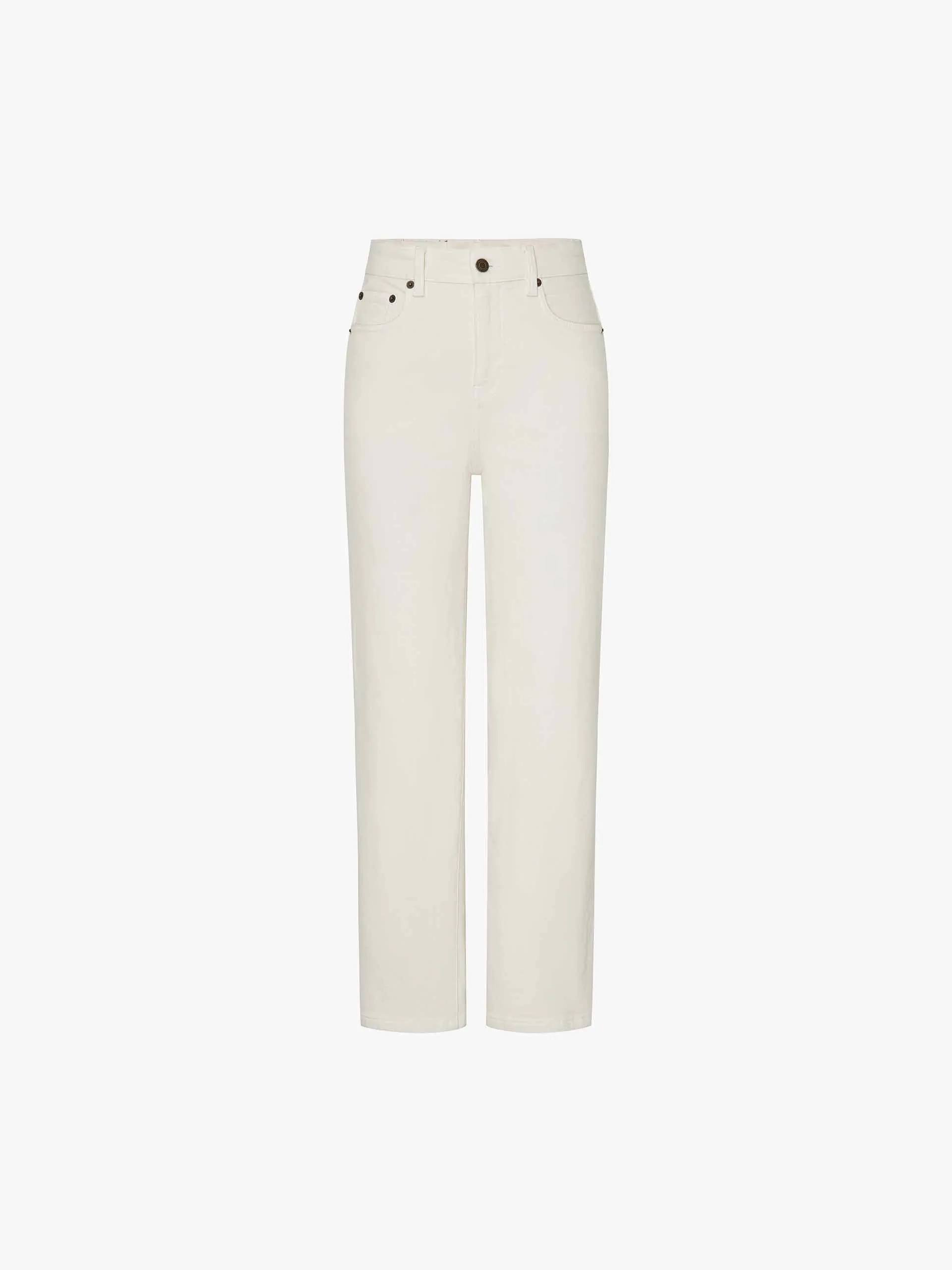 White Tapered Ankle Jeans sold by Mo&Co product image thumbnail 5