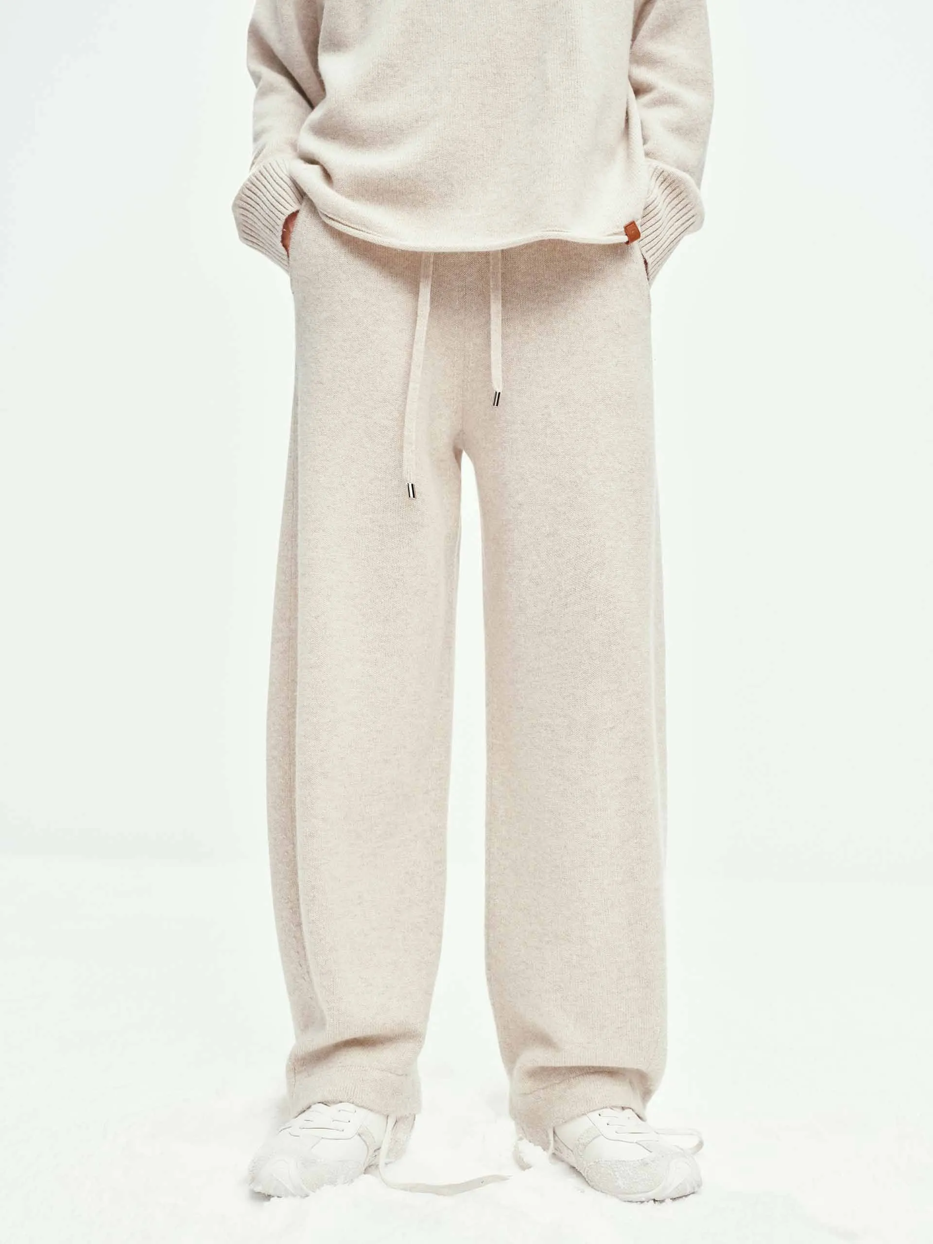 Wool Cashmere Barrel Pants sold by Mo&Co