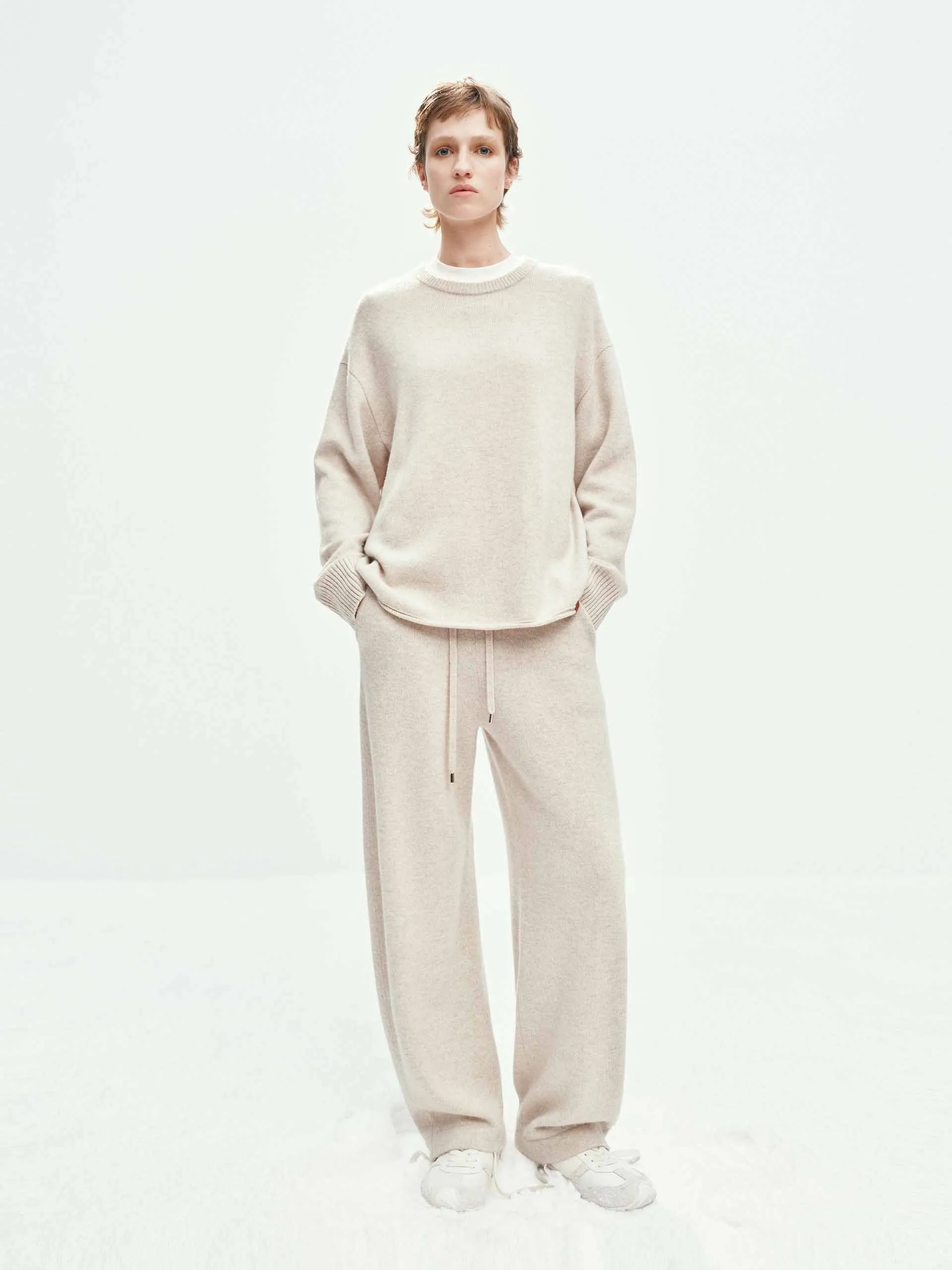 Wool Cashmere Relaxed Sweater sold by Mo&Co product image thumbnail 2