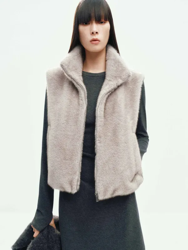 Sleeveless Fur Waistcoat sold by Mo&Co