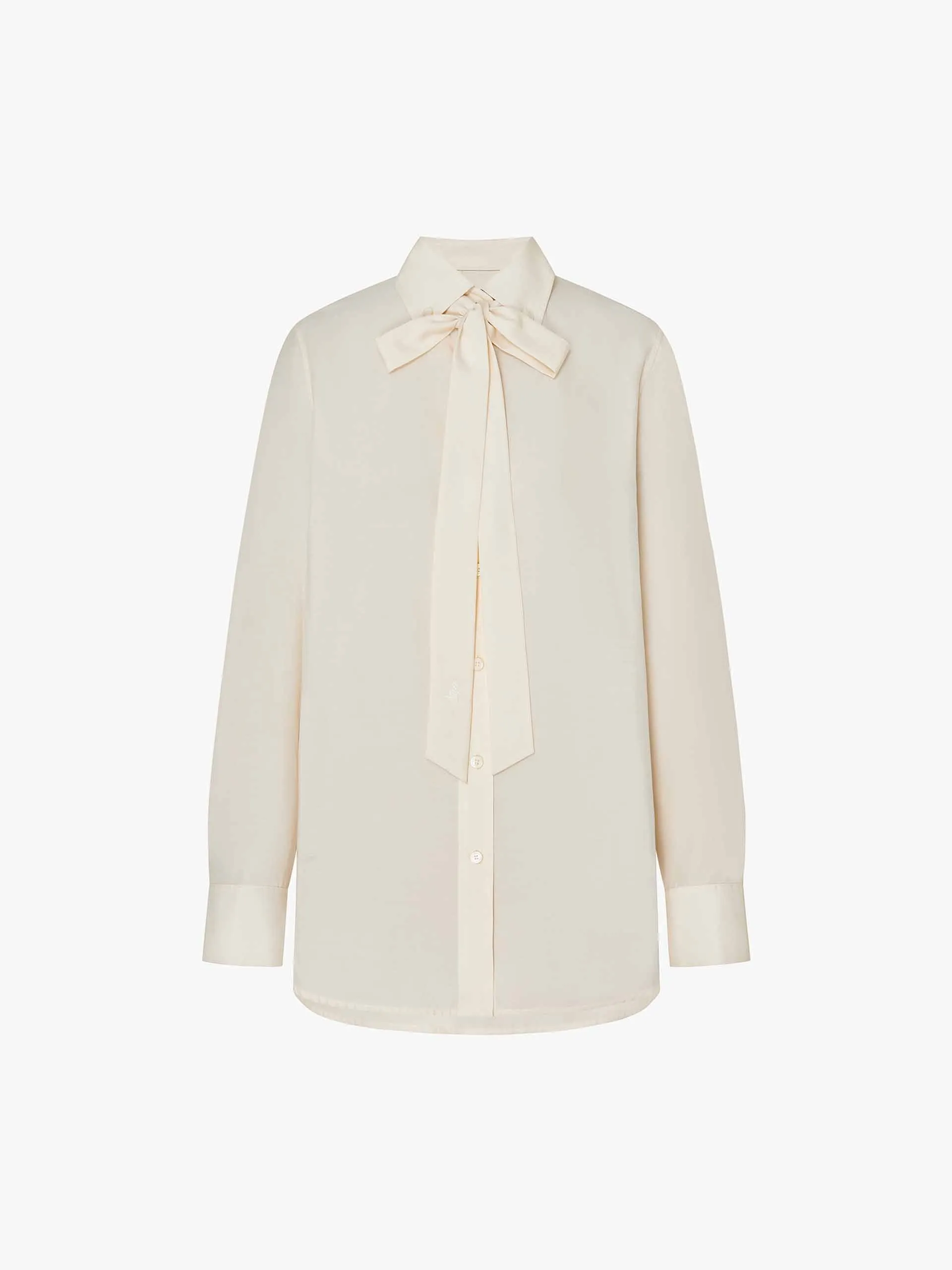 Necktie Detail Silk Shirt sold by Mo&Co product image thumbnail 5