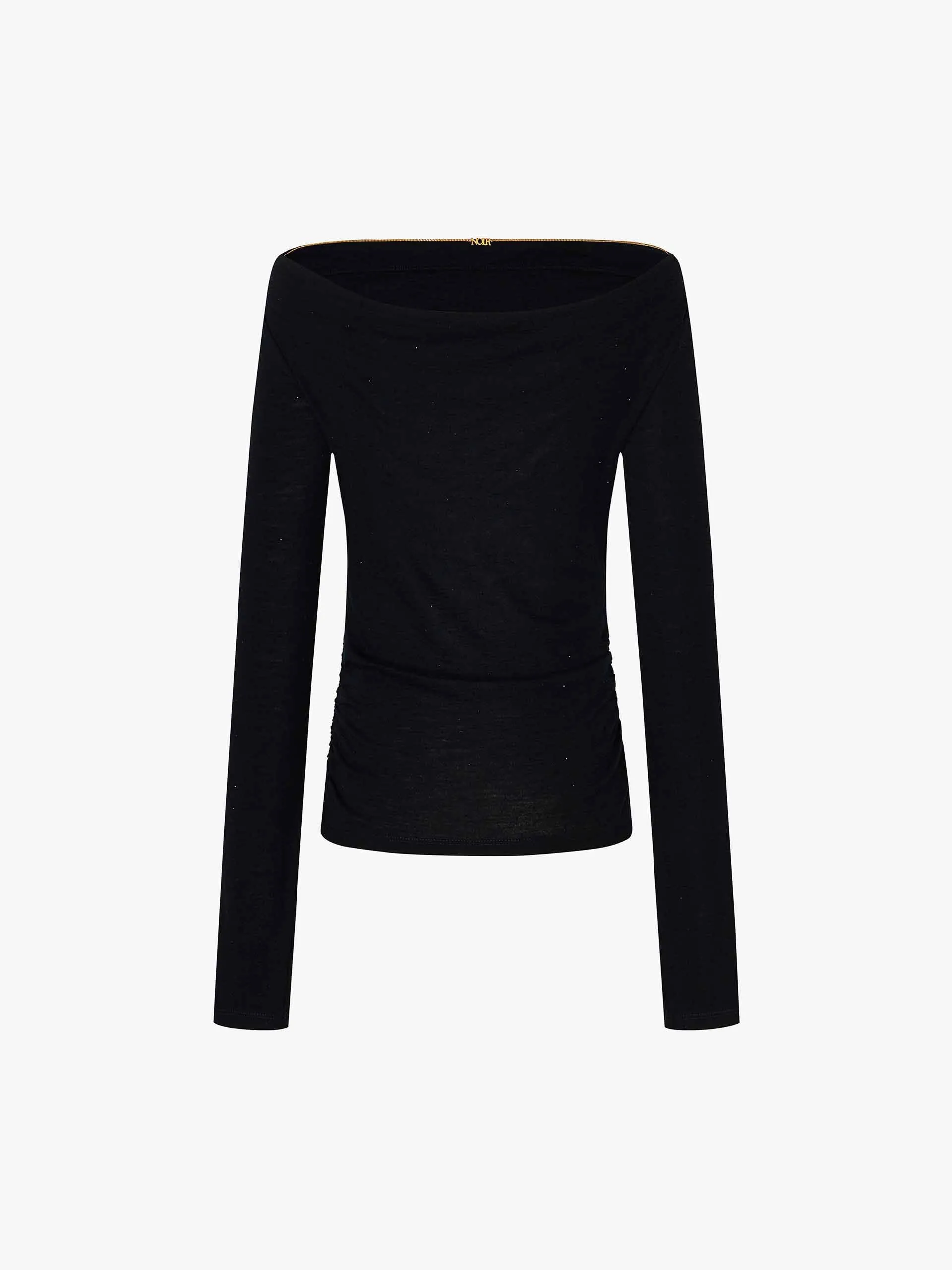 Off-shoulder Wool Blouse sold by Mo&Co product image thumbnail 5