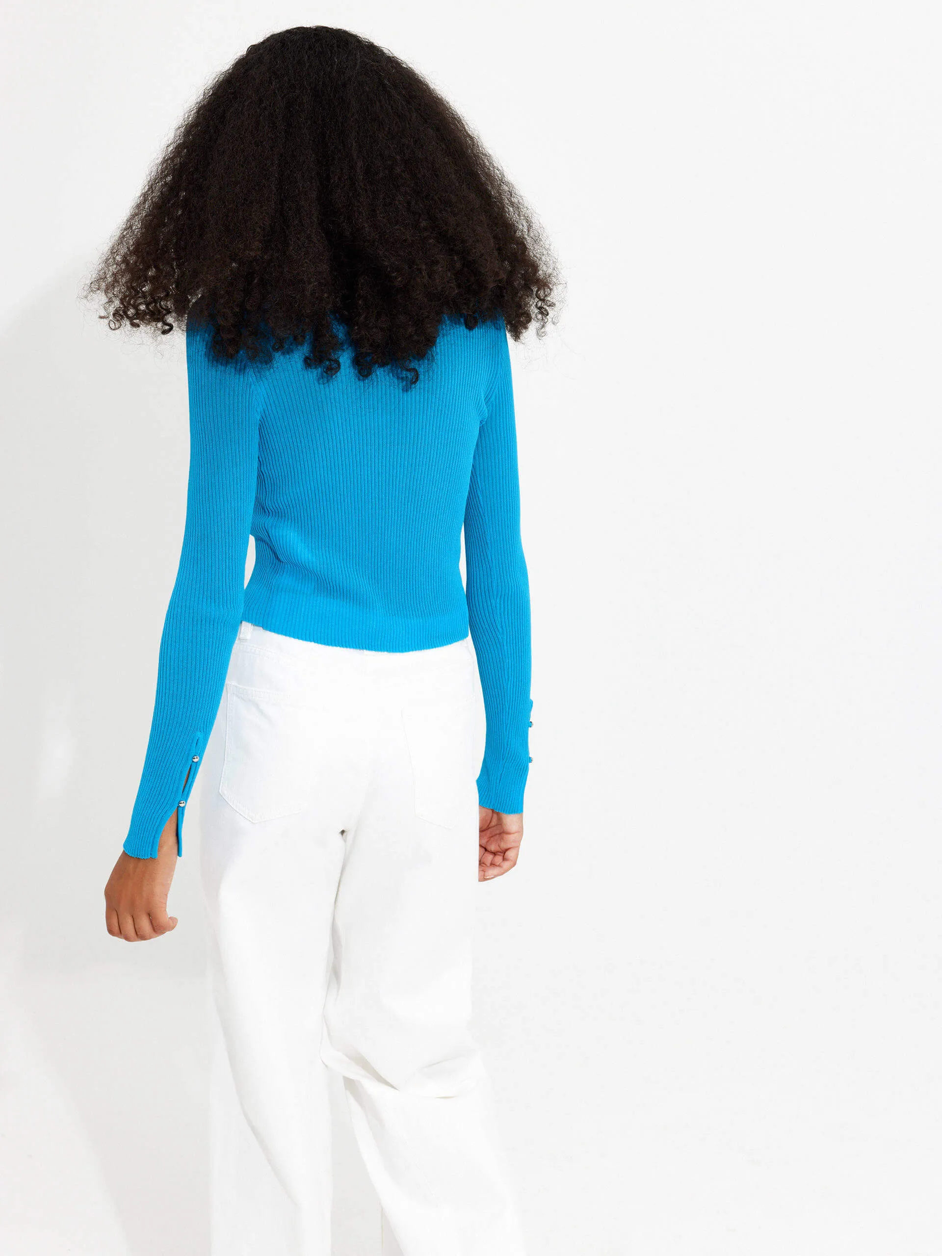 Beaded Button Knitted Cardigan sold by Mo&Co product image thumbnail 3