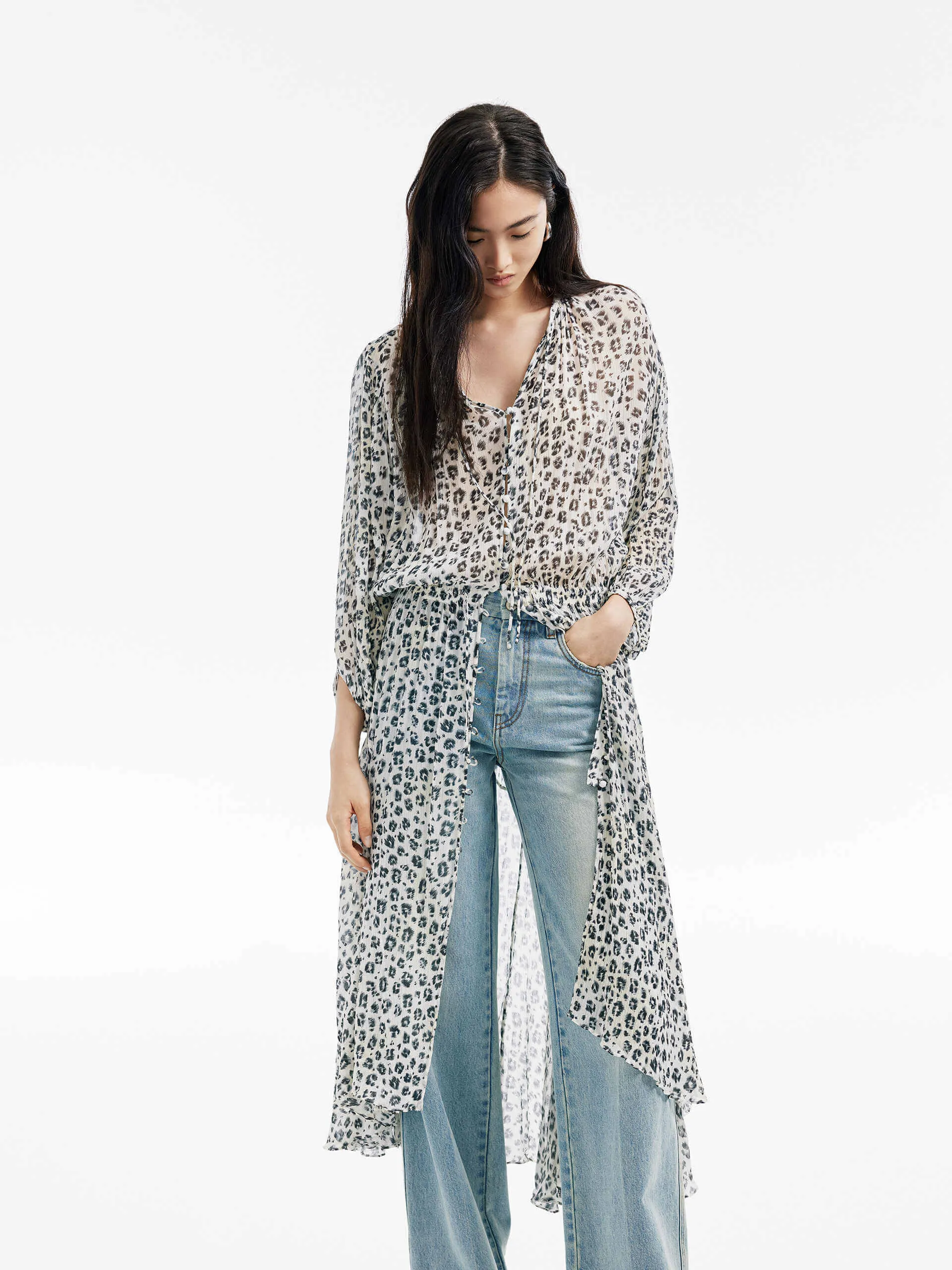 Leopard Print Midi Dress sold by Mo&Co product image thumbnail 2