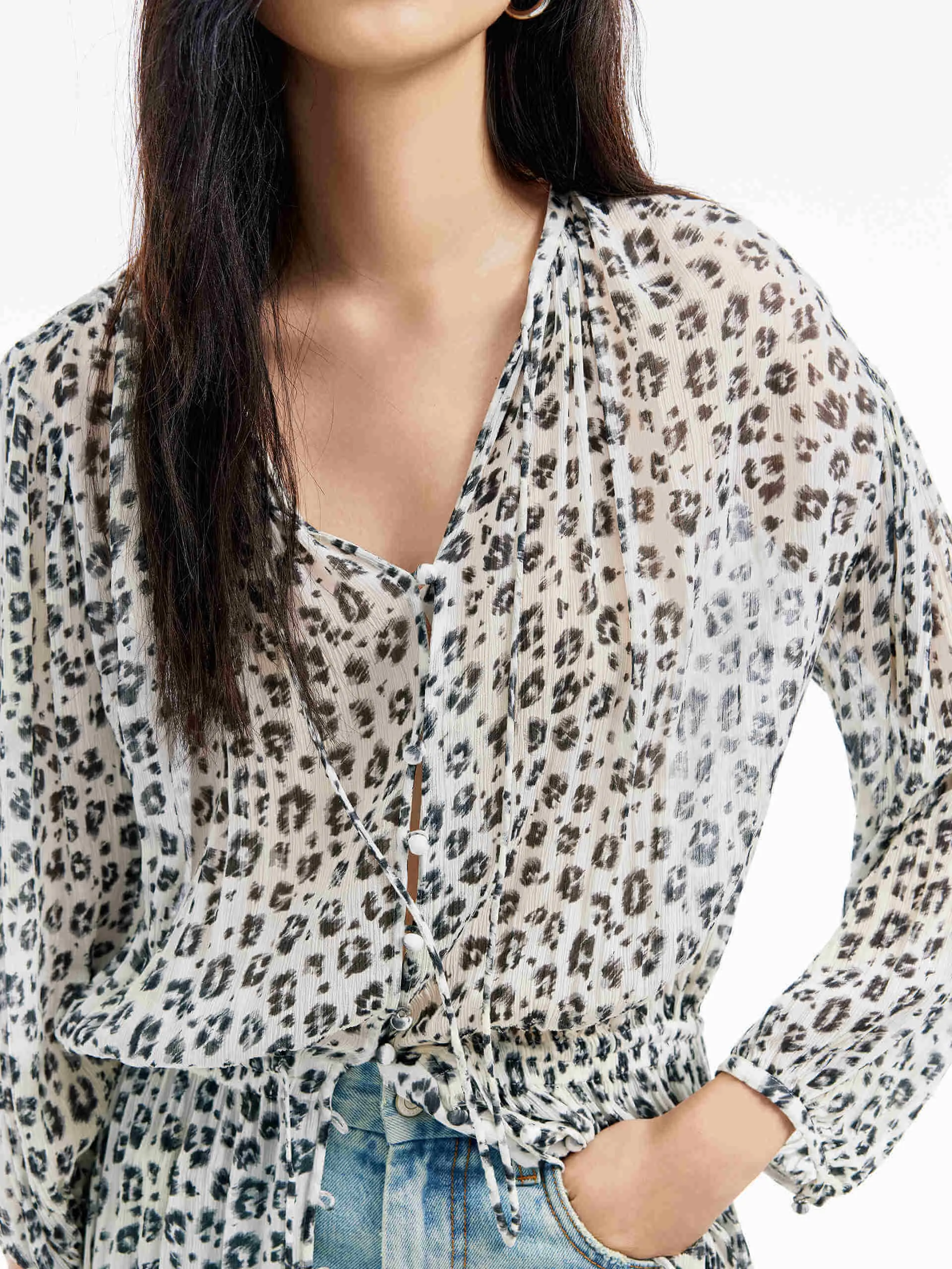 Leopard Print Midi Dress sold by Mo&Co product image thumbnail 3