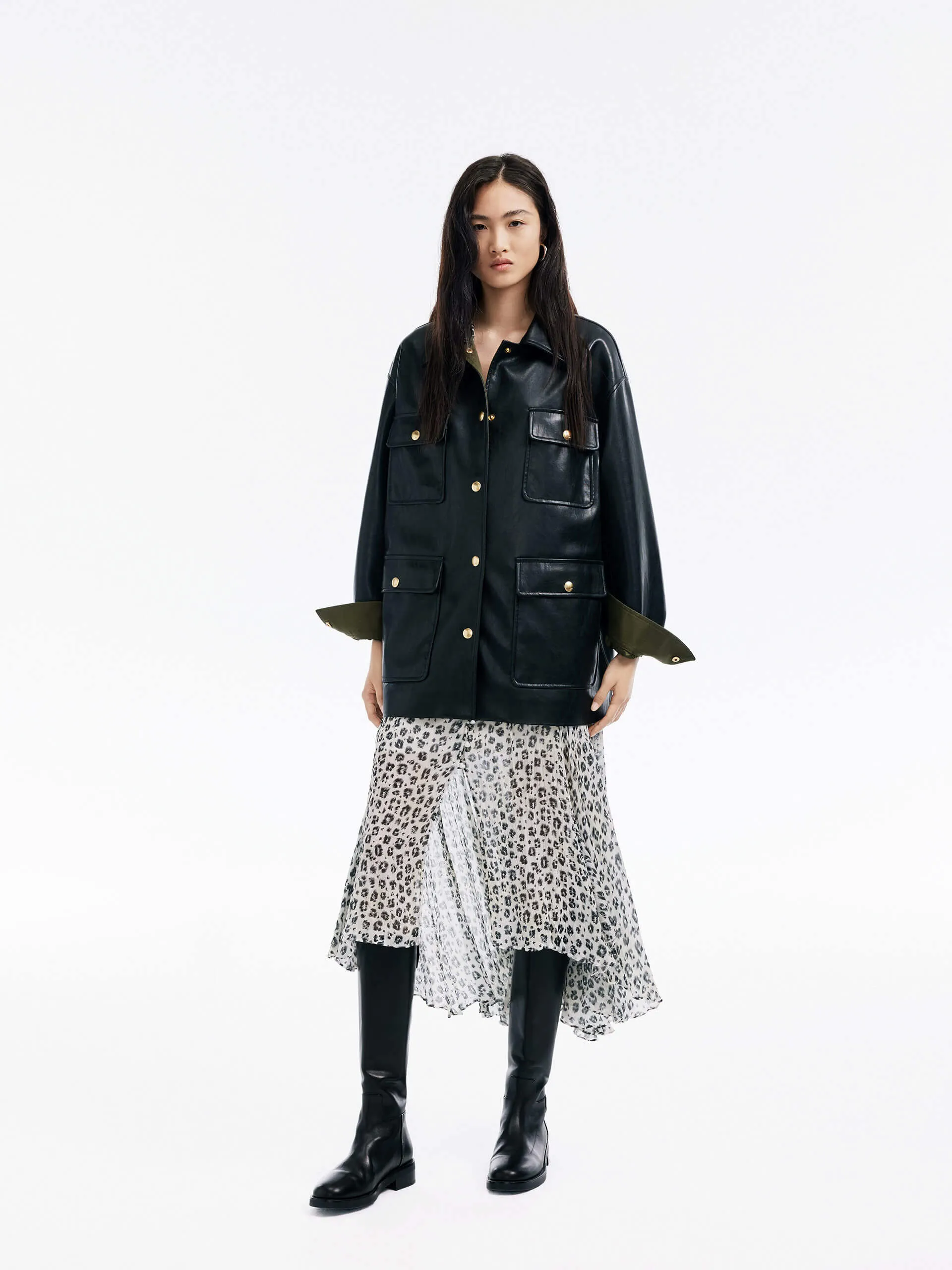 Leopard Print Midi Dress sold by Mo&Co product image thumbnail 5