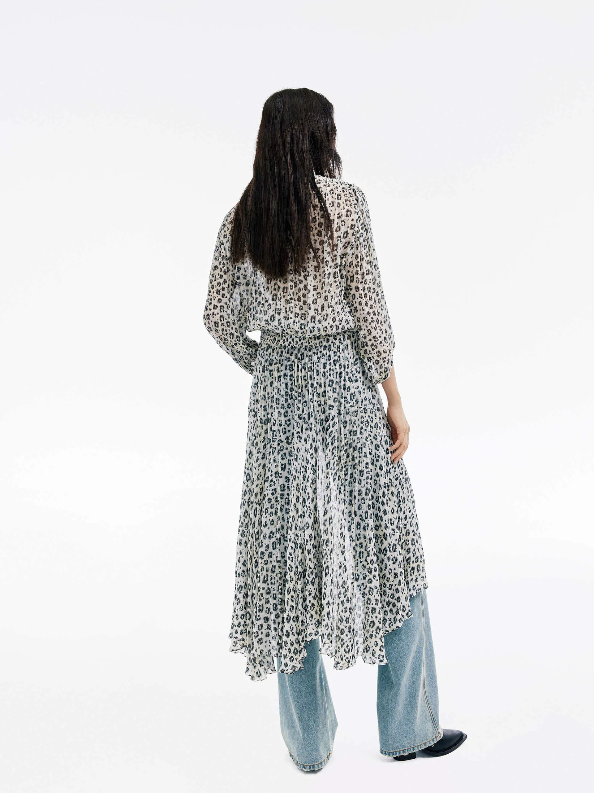 Leopard Print Midi Dress sold by Mo&Co product image thumbnail 4