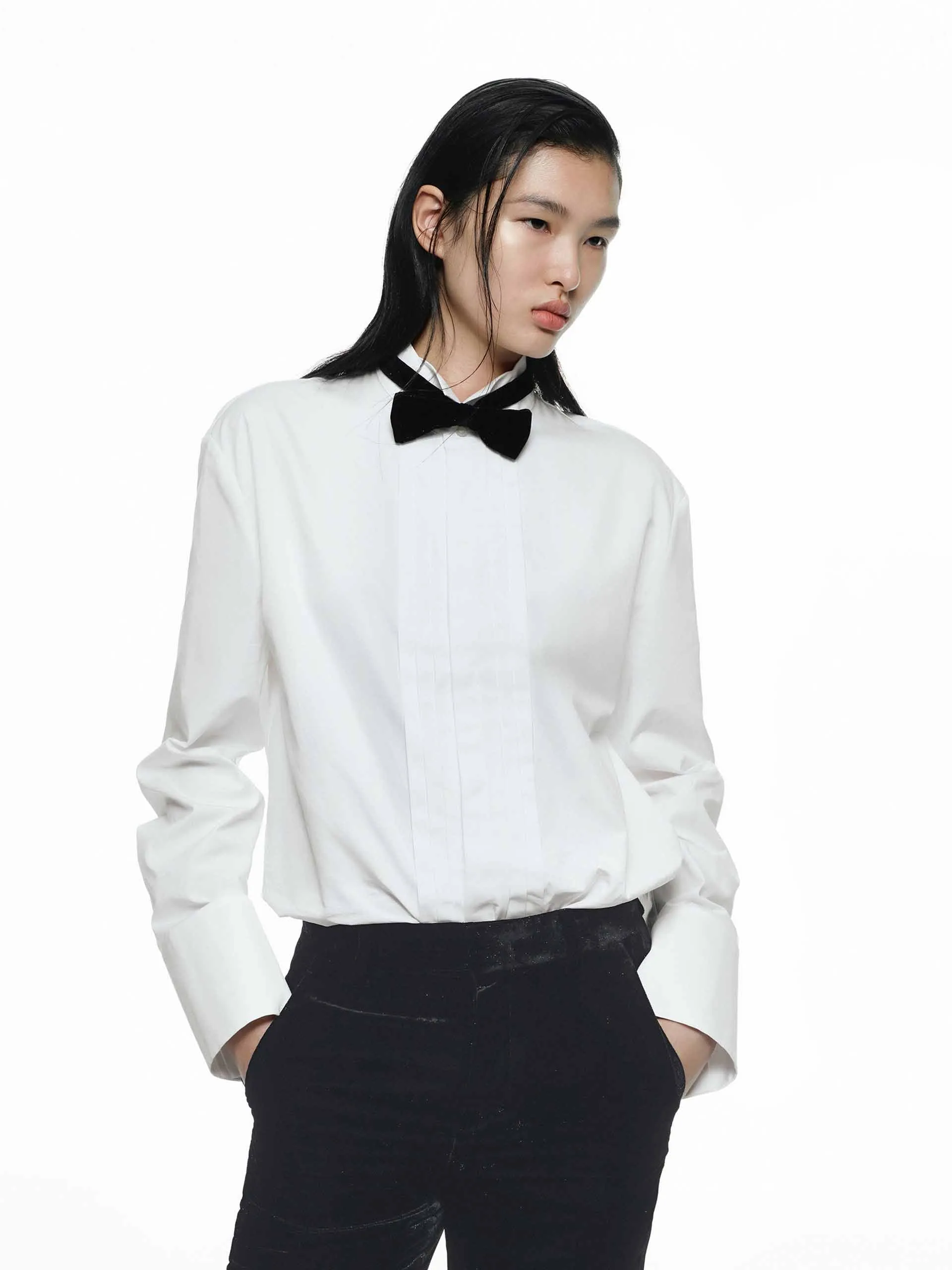 Include Bow Tie Cotton Shirt sold by Mo&Co