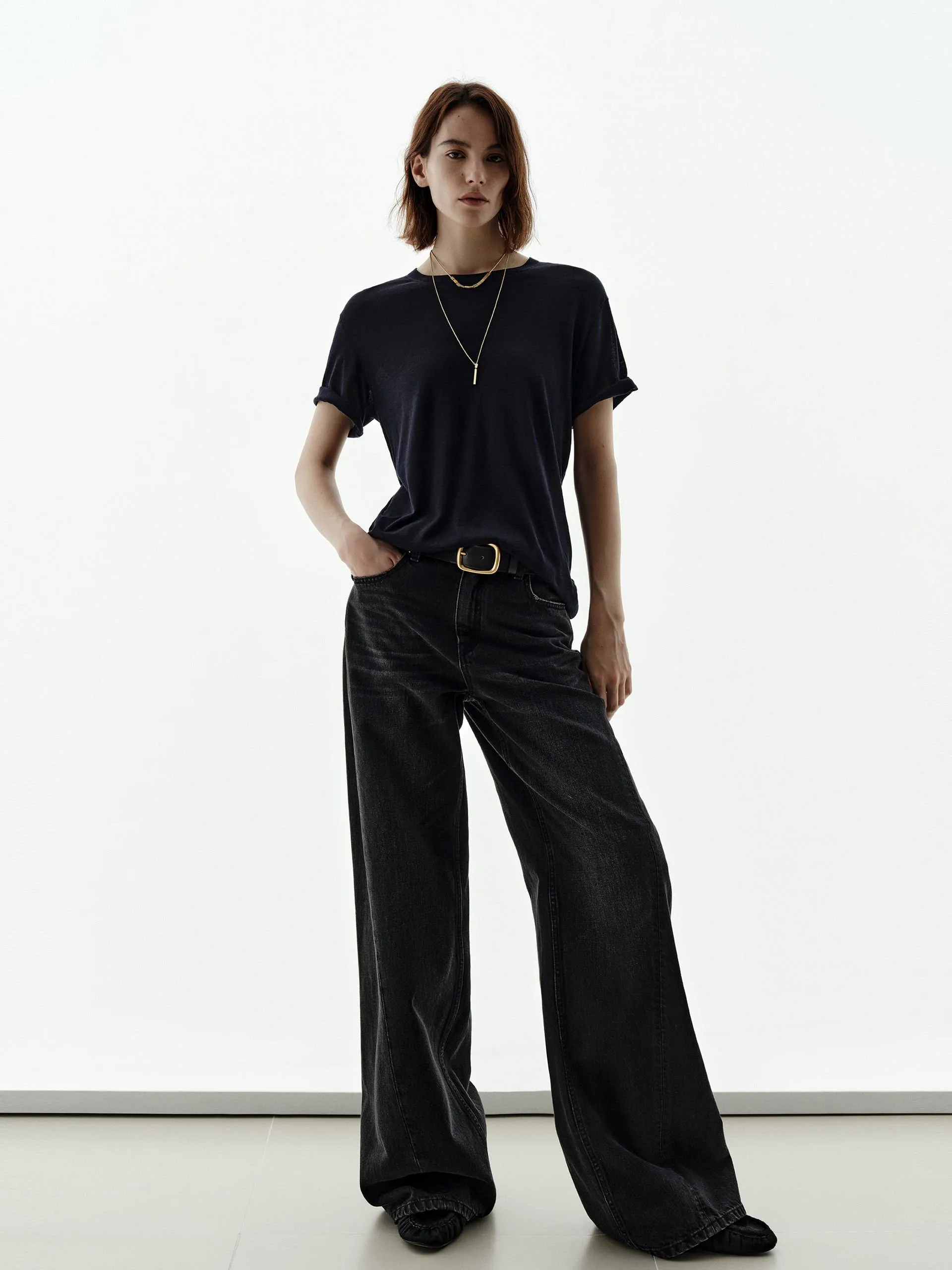 Pure Color Silk Blend Top sold by Mo&Co product image thumbnail 2