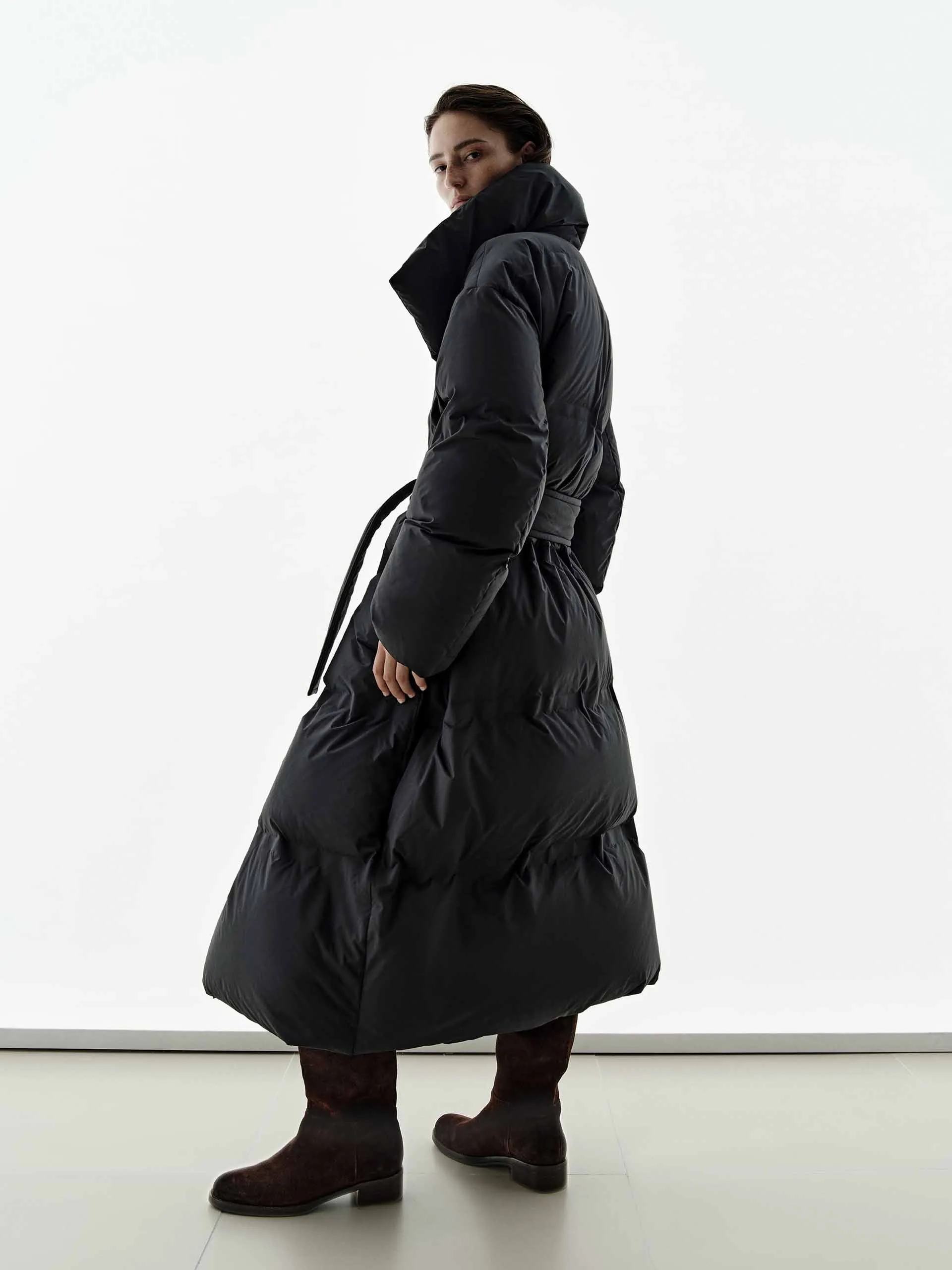 Include Belt Long Down Jacket sold by Mo&Co product image thumbnail 2