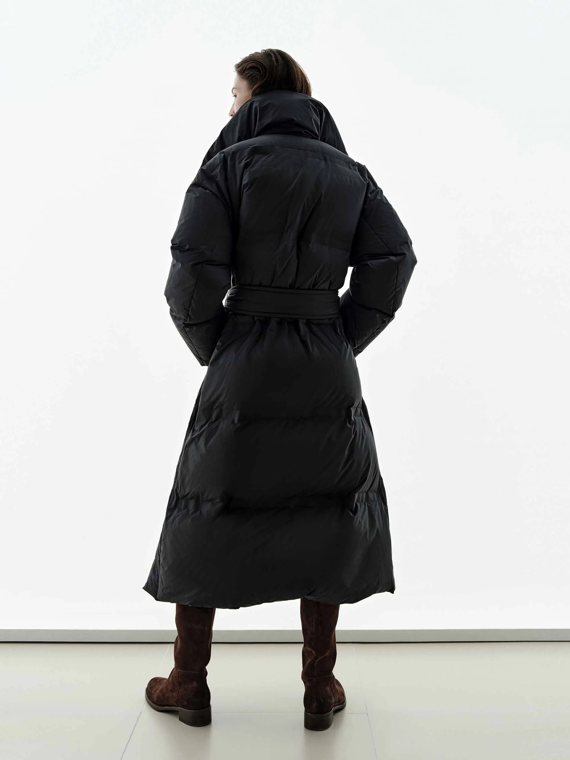 Include Belt Long Down Jacket sold by Mo&Co product image thumbnail 3