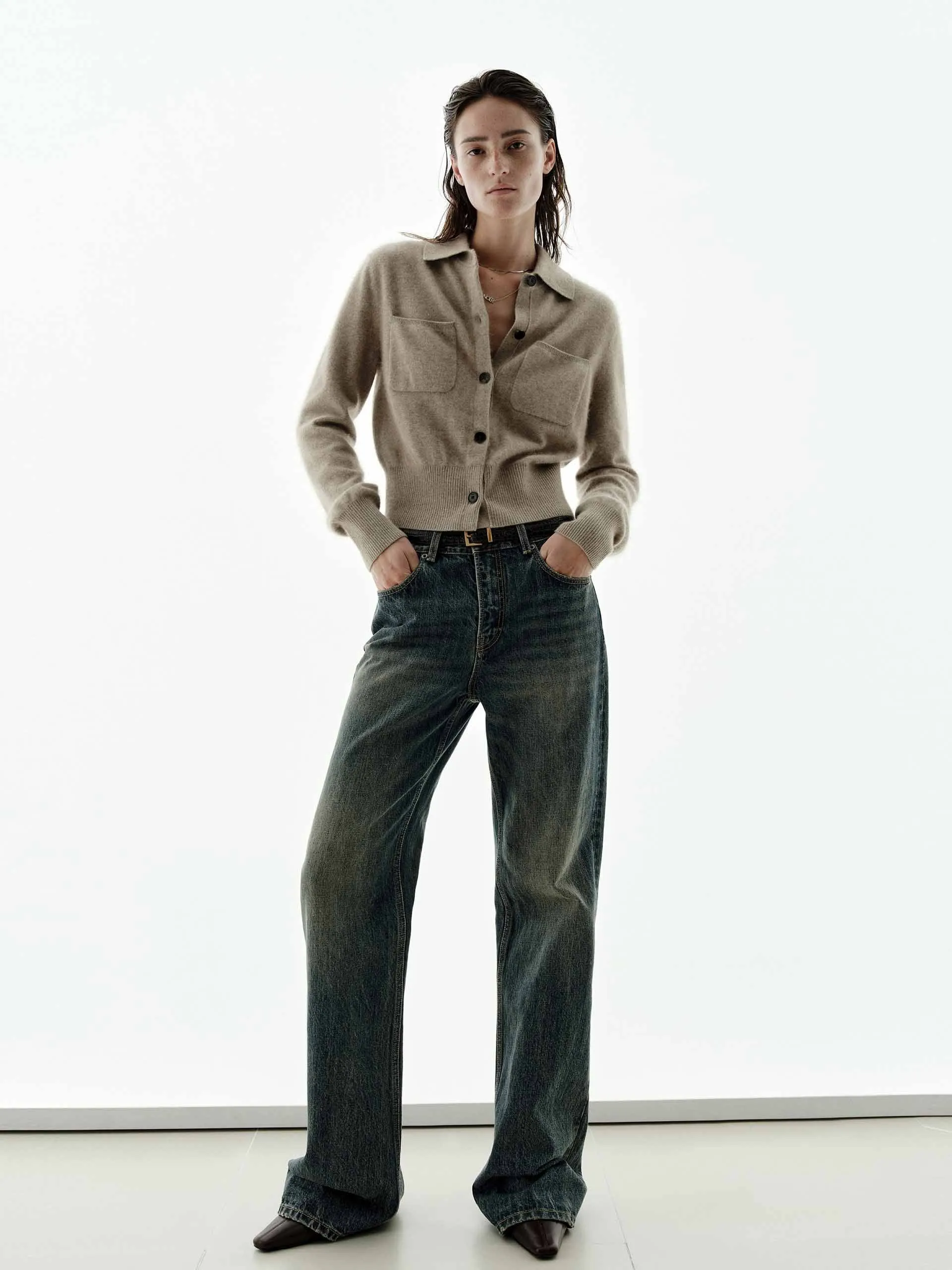 Cotton Wash Flared Jeans sold by Mo&Co product image thumbnail 2