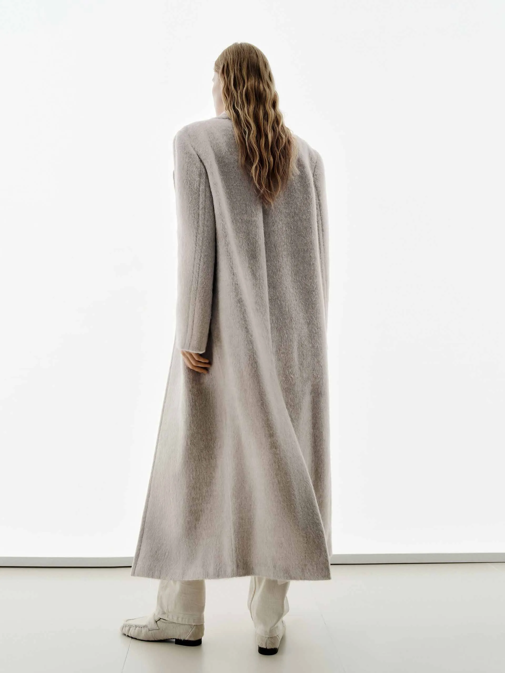 Brushed Lapel Overcoat sold by Mo&Co product image thumbnail 3