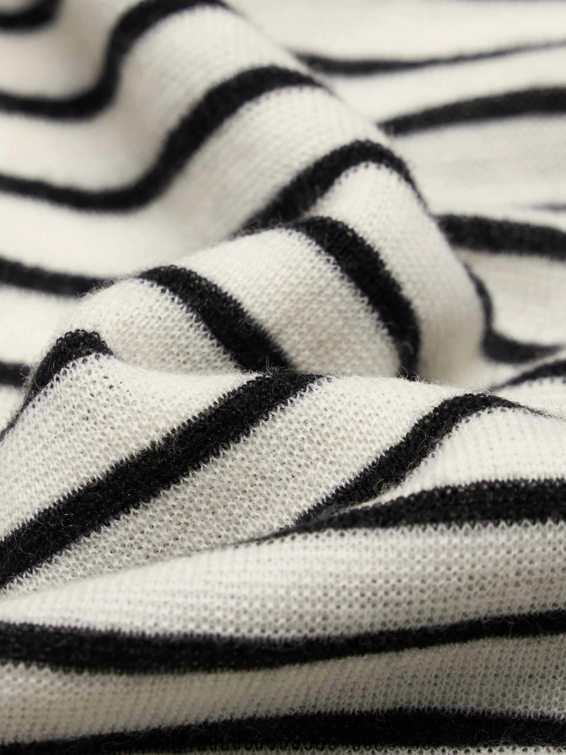 V-neck Striped Wool Sweater sold by Mo&Co product image thumbnail 4