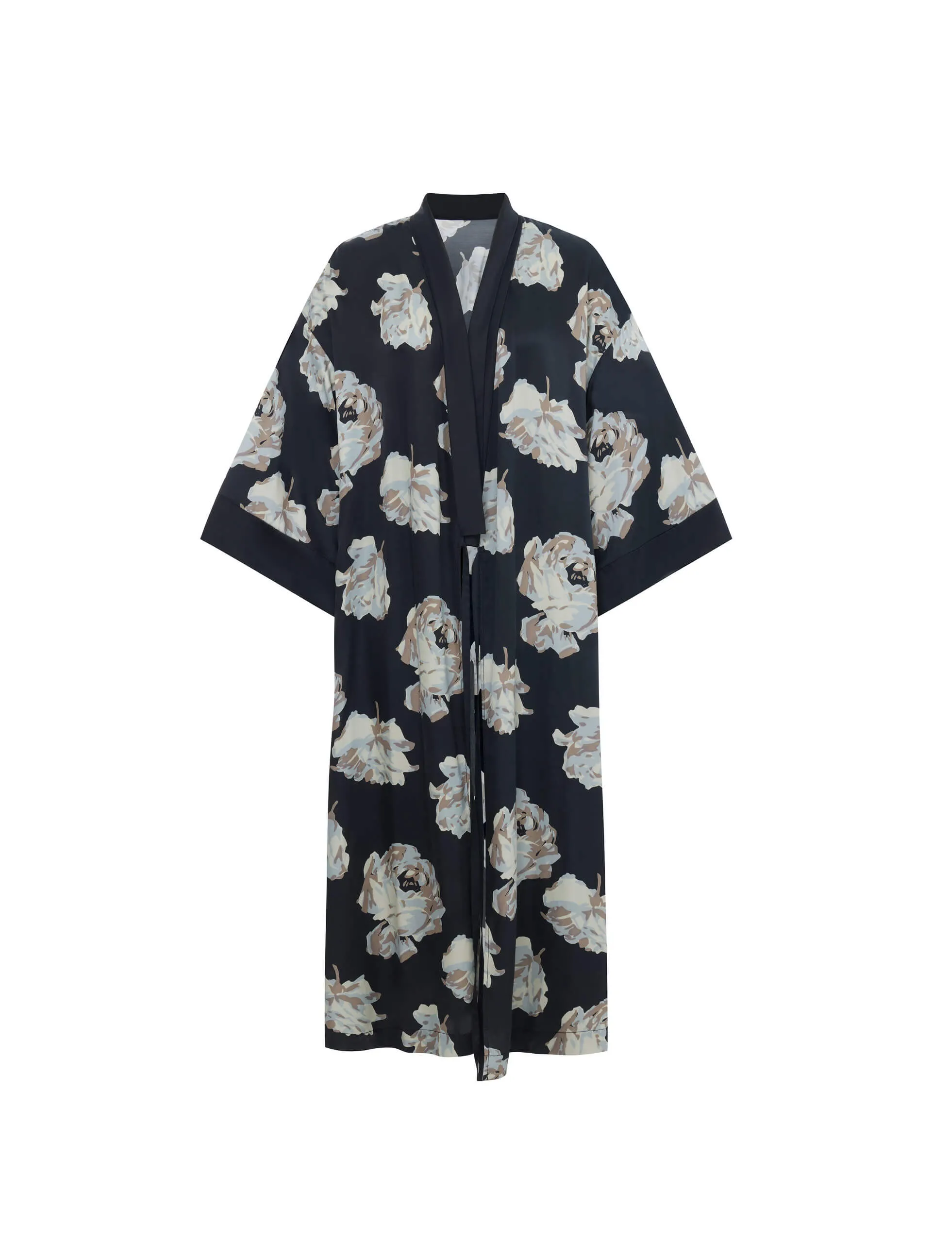 Long Floral Printed Coat sold by Mo&Co product image thumbnail 5