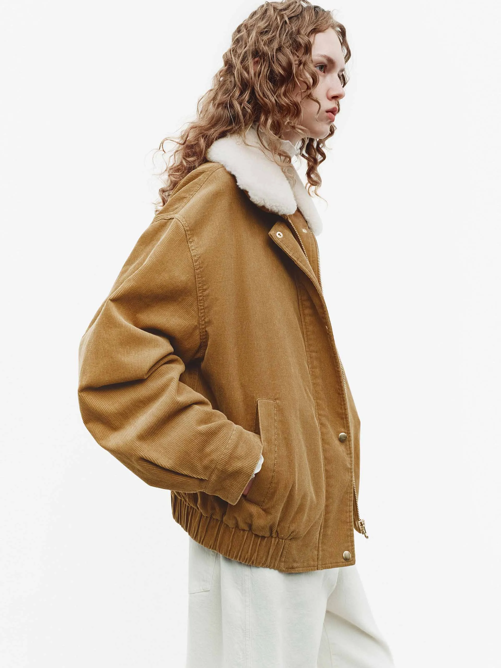 Fur Collar Cotton Coat sold by Mo&Co product image thumbnail 3