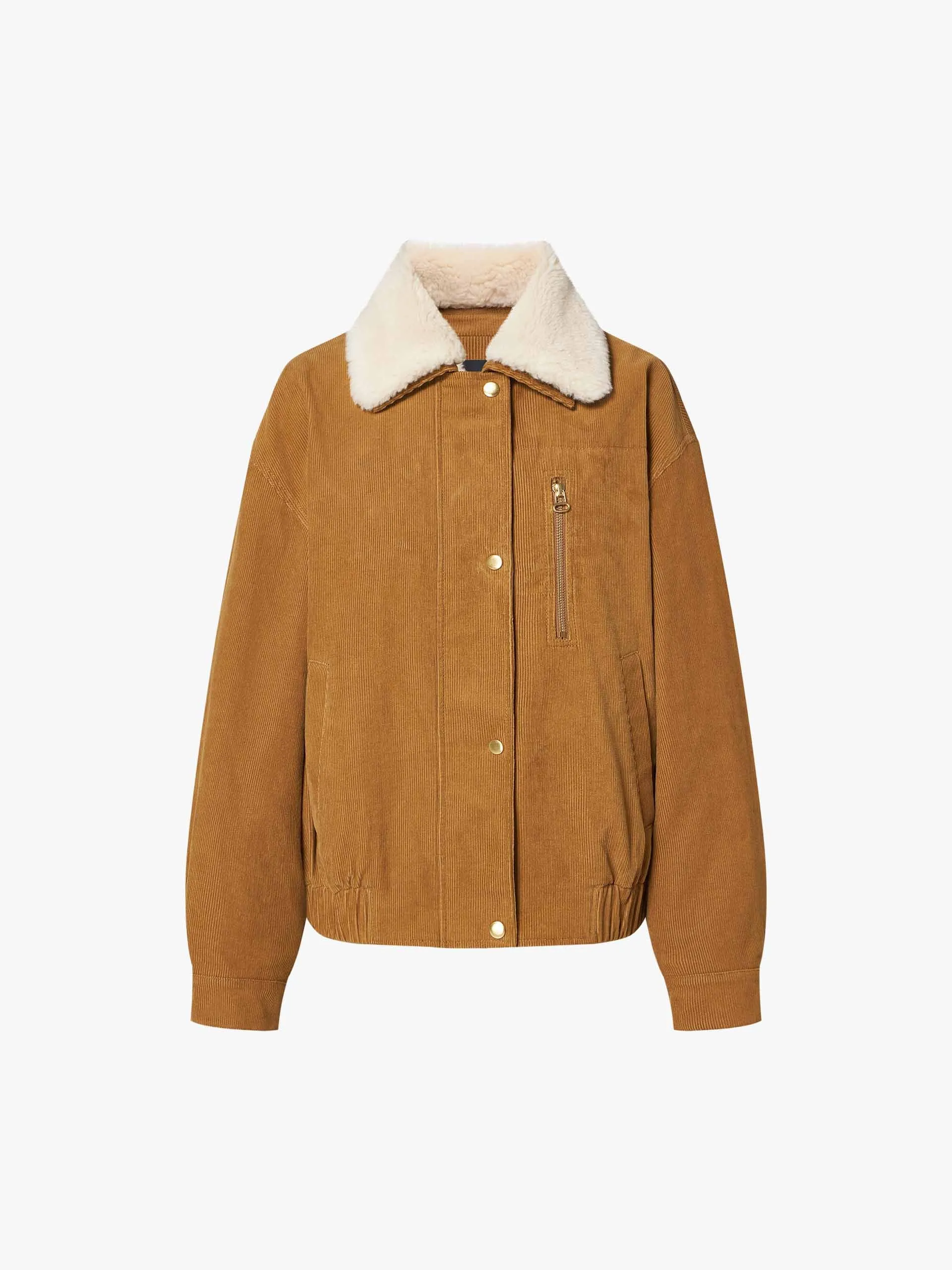 Fur Collar Cotton Coat sold by Mo&Co product image thumbnail 5