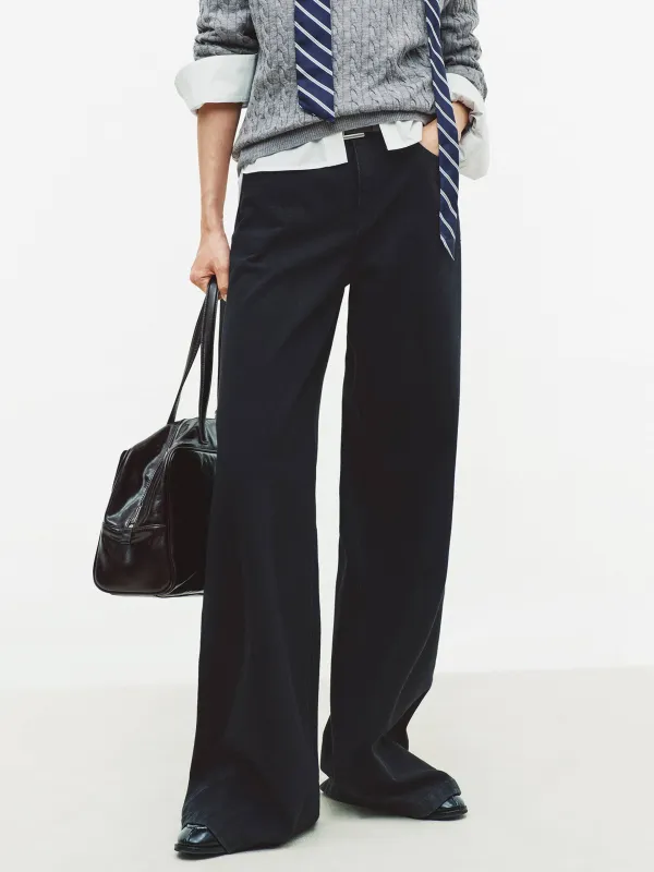 Drawstring Waistband Straight Jeans sold by Mo&Co