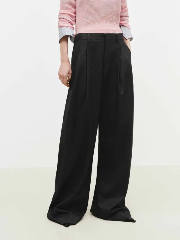 Pleated Wide Leg Pants sold by Mo&Co
