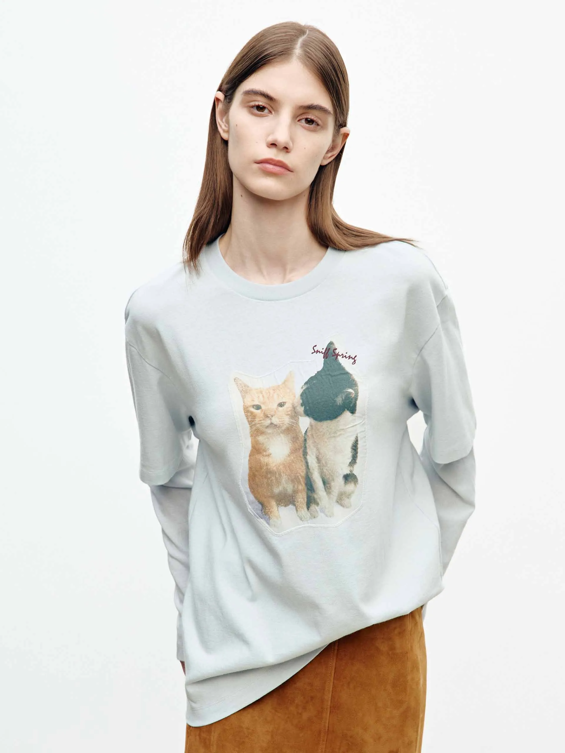 Paneled Sleeves Printed T-shirt sold by Mo&Co product image thumbnail 5