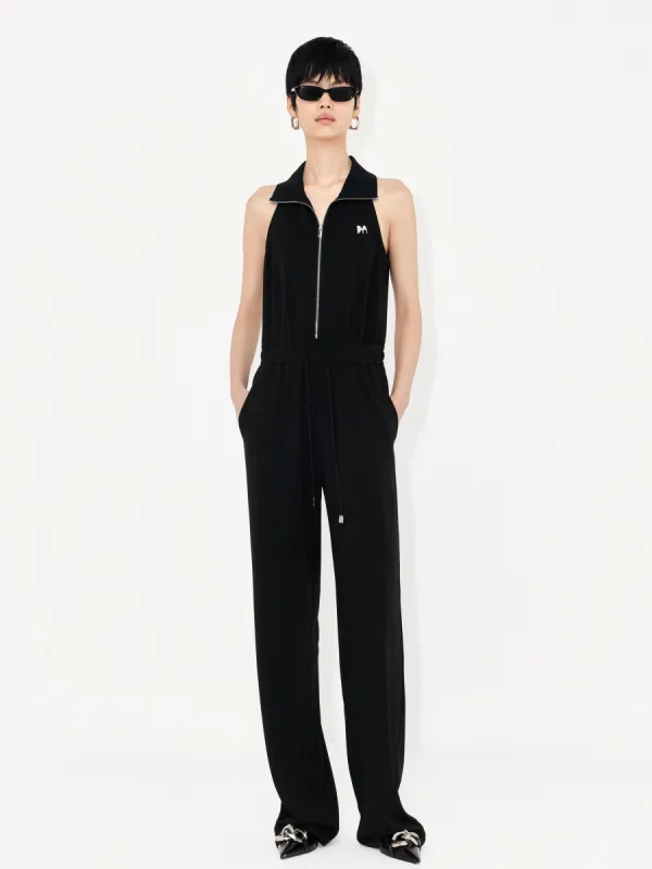 Sleeveless Drawstring Jumpsuit sold by Mo&Co