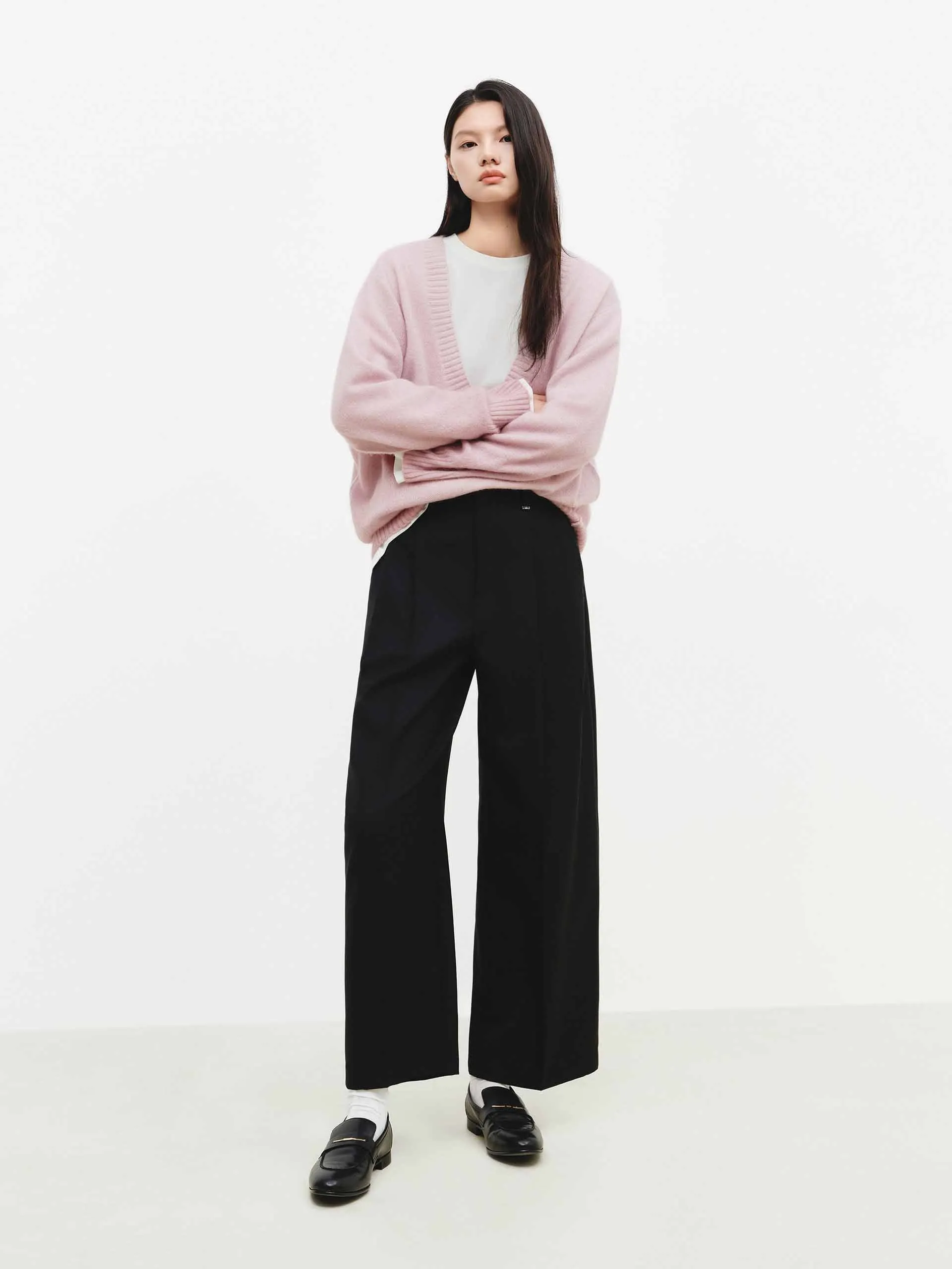 Pleated Wide Leg Trousers sold by Mo&Co product image thumbnail 2