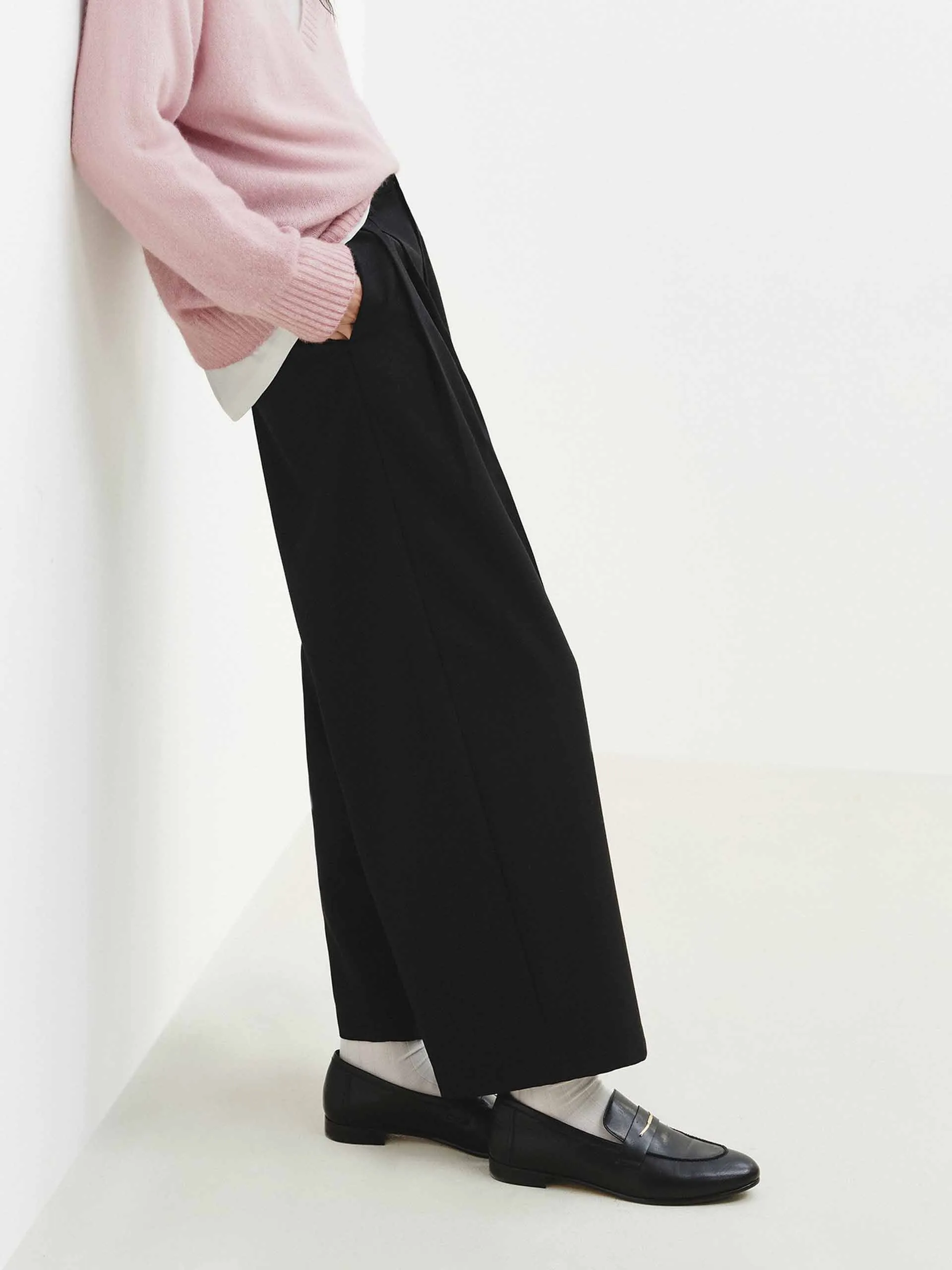 Pleated Wide Leg Trousers sold by Mo&Co product image thumbnail 3