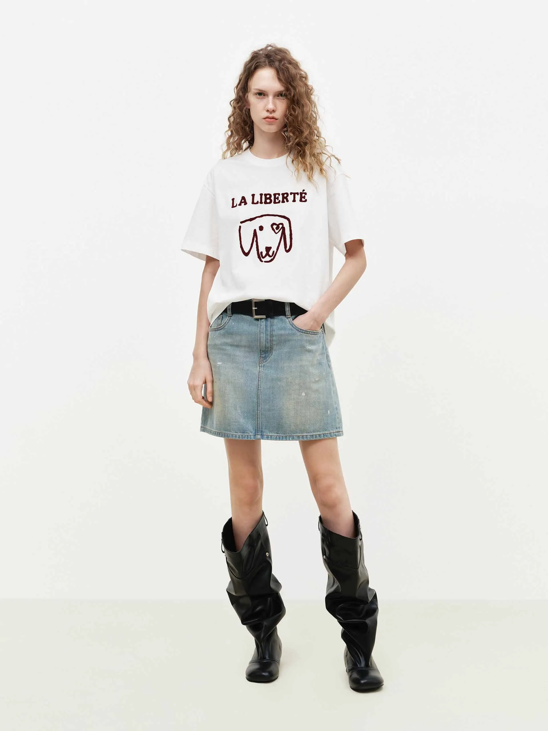 Cotton Front Printed T-shirt sold by Mo&Co product image thumbnail 2