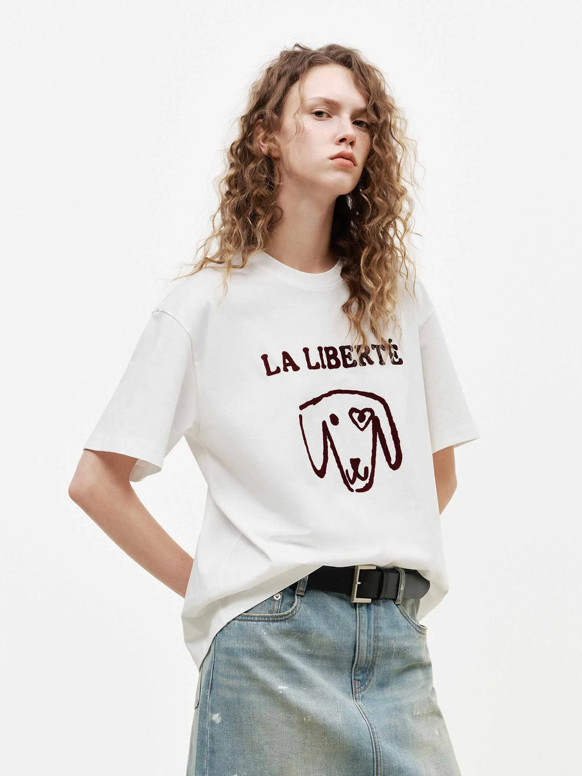 Cotton Front Printed T-shirt sold by Mo&Co