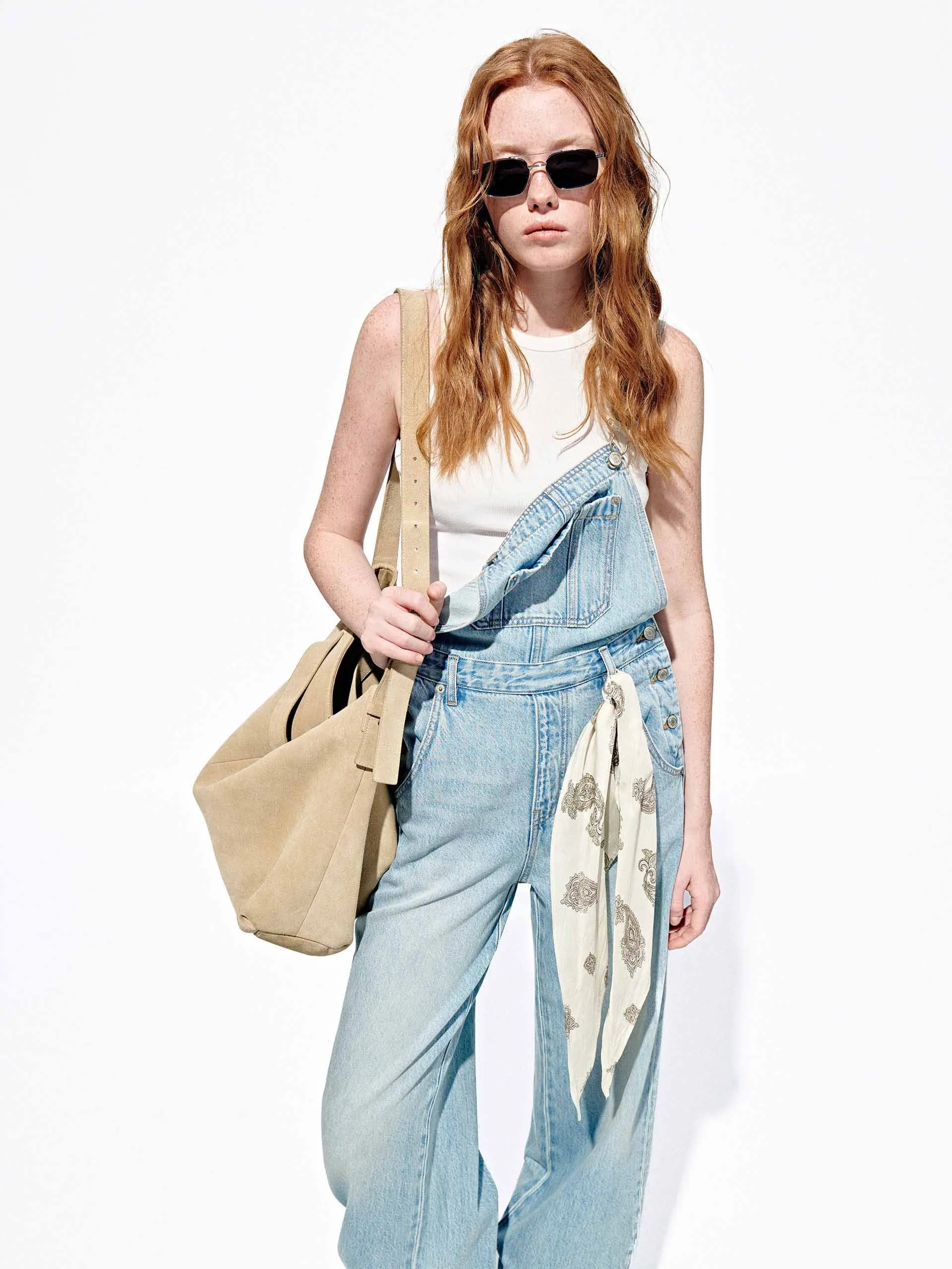 Cotton Blend Denim Overalls sold by Mo&Co product image thumbnail 5