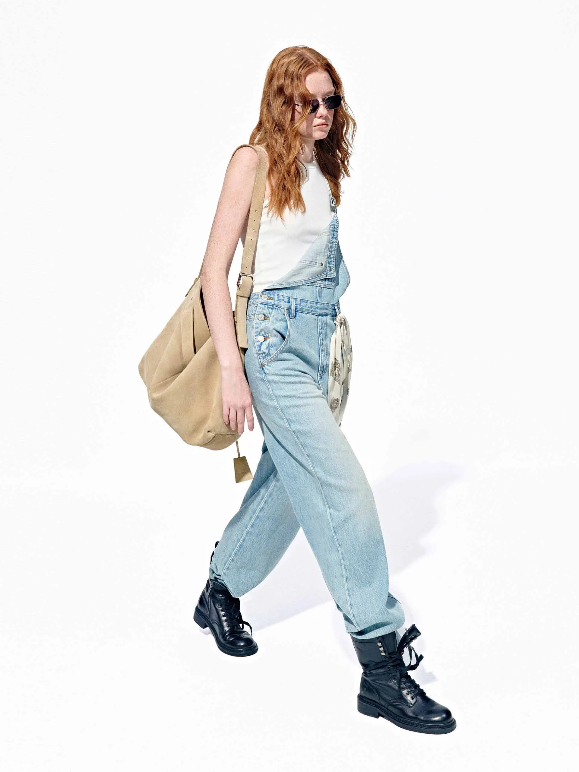 Cotton Blend Denim Overalls sold by Mo&Co product image thumbnail 3