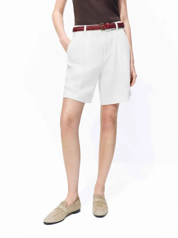 Linen Bermuda Shorts made by Mo&Co